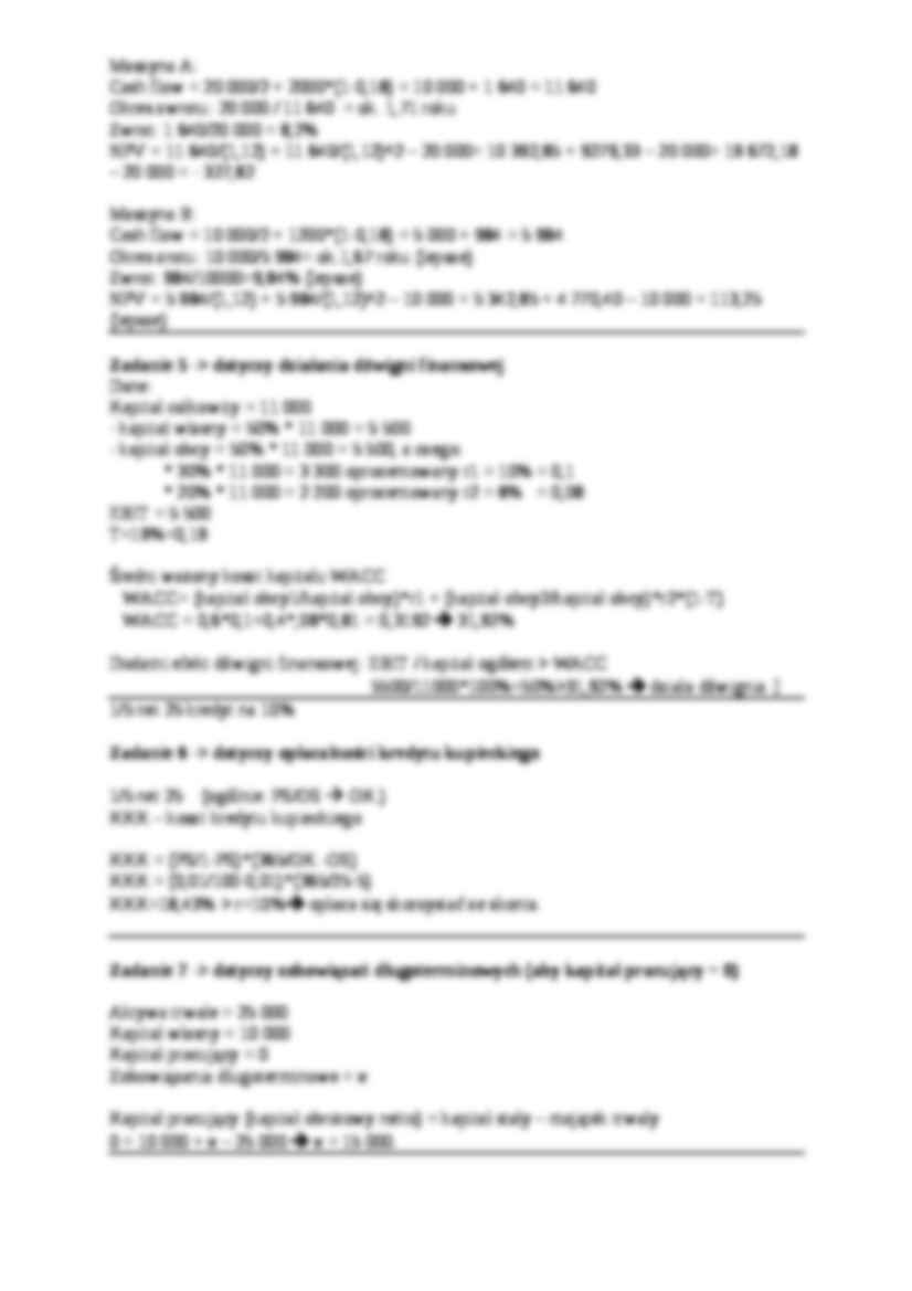 Zadania finanse - strona 2