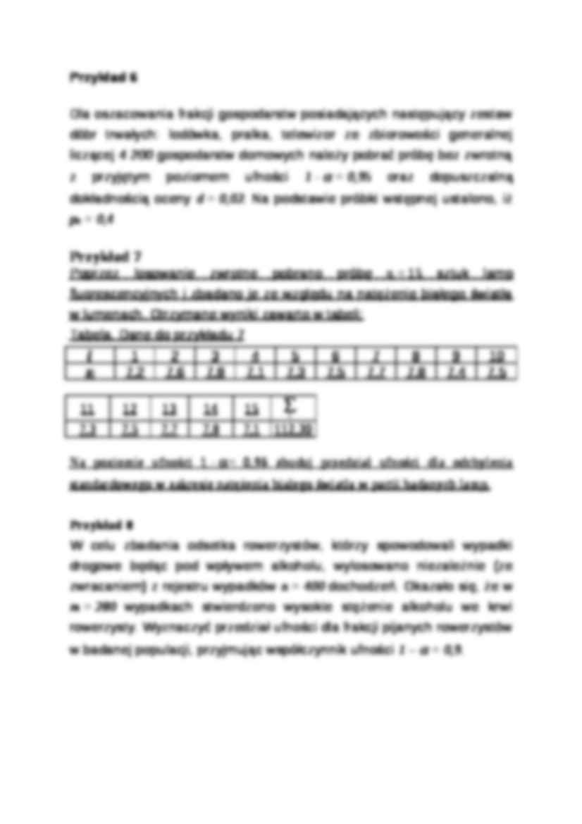 Metoda reprezentacyjna-Zadania - Przedział ufności - strona 3