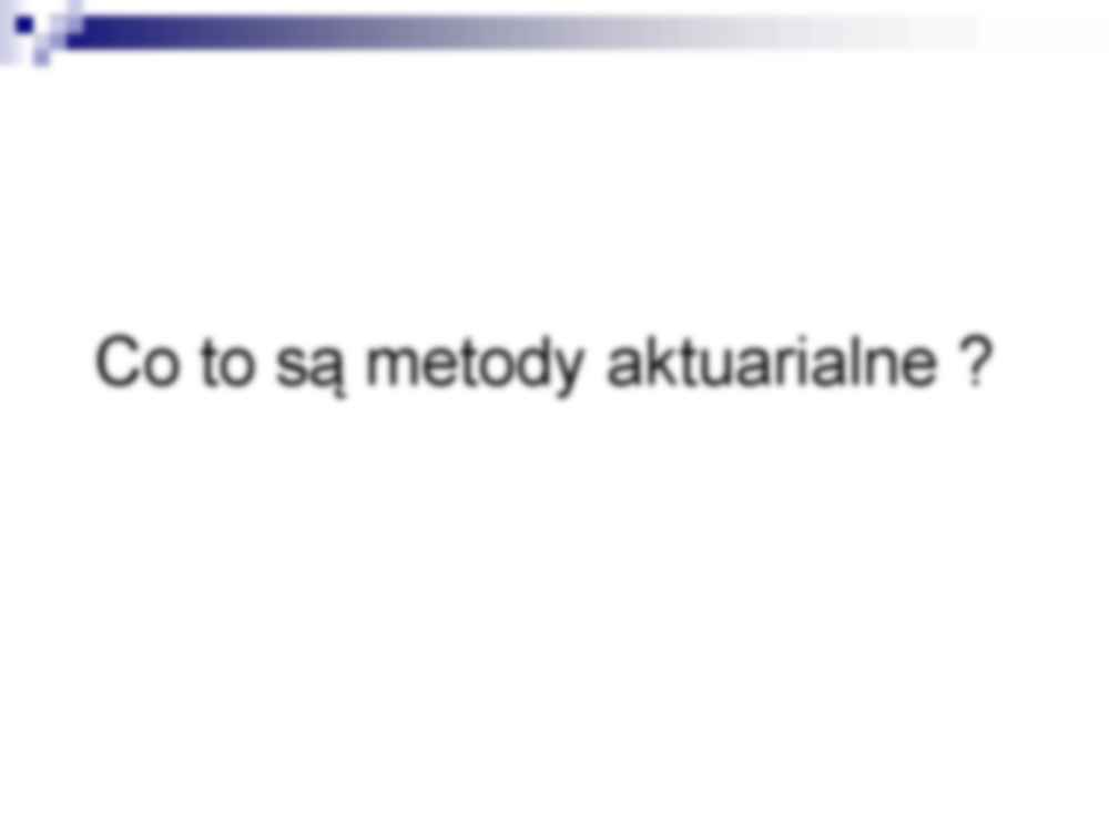 Metody aktuarialne - strona 2
