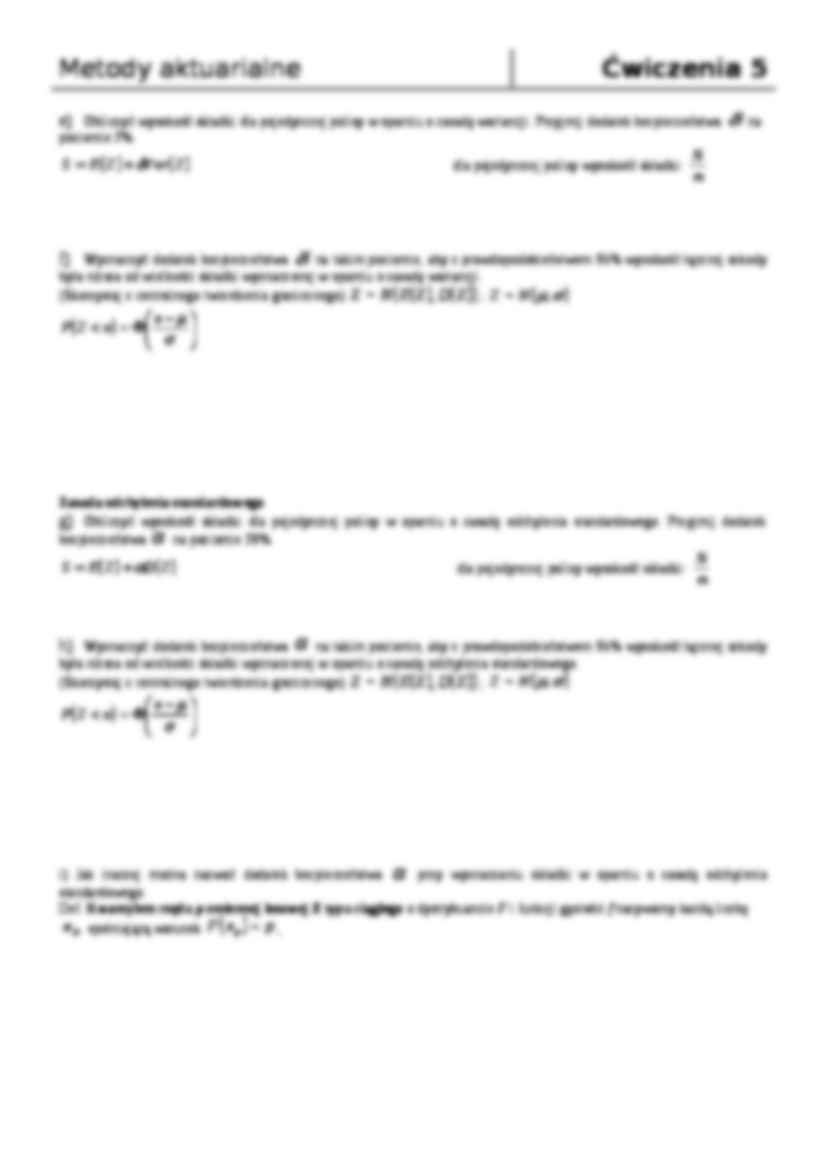 Kalkulacja składki w ubezpieczeniach non-life - strona 2