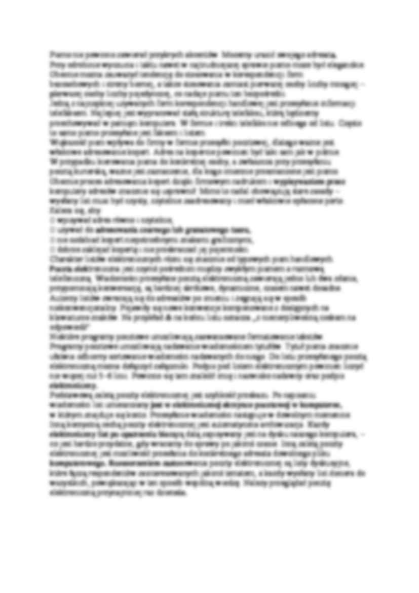 Korespondencja a w sprawach osobowych, finansowych - strona 2