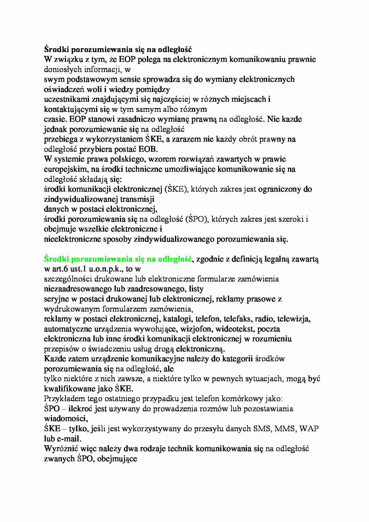 Środki porozumiewania się na odległość - strona 1