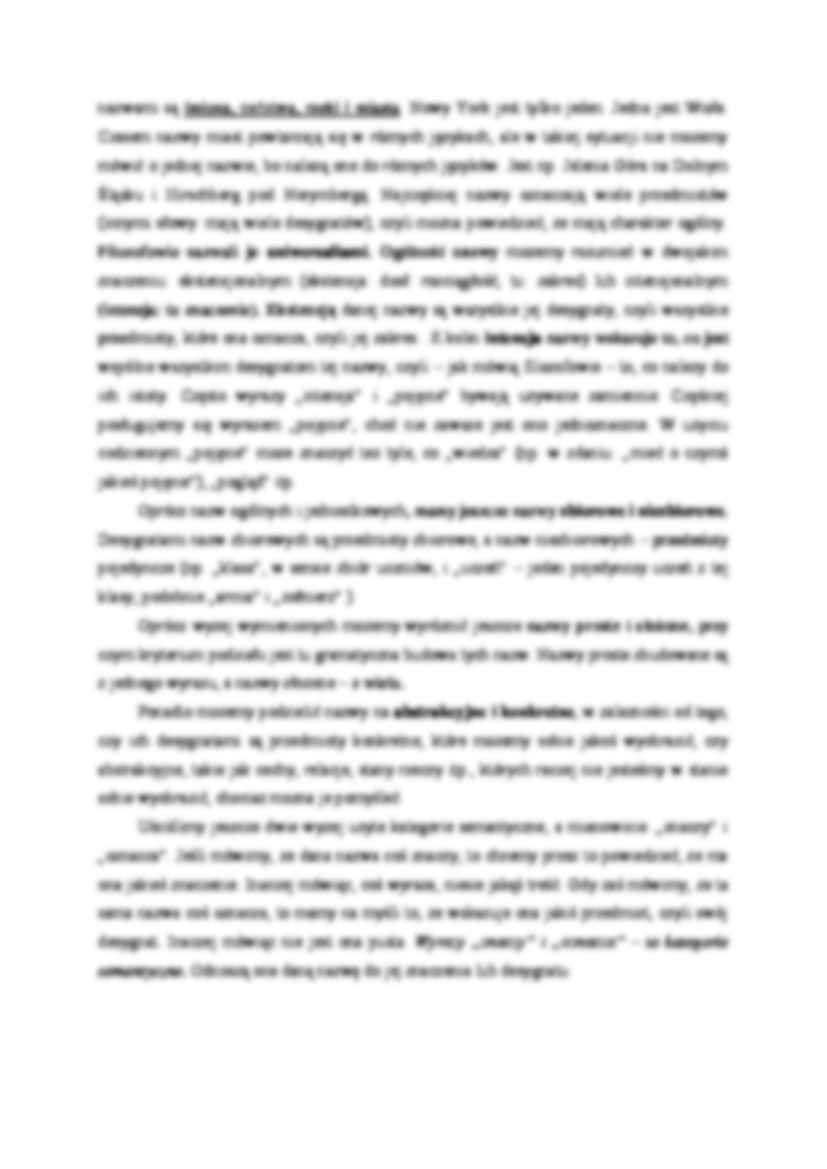 Nazwa jako kategoria syntaktyczna - strona 2