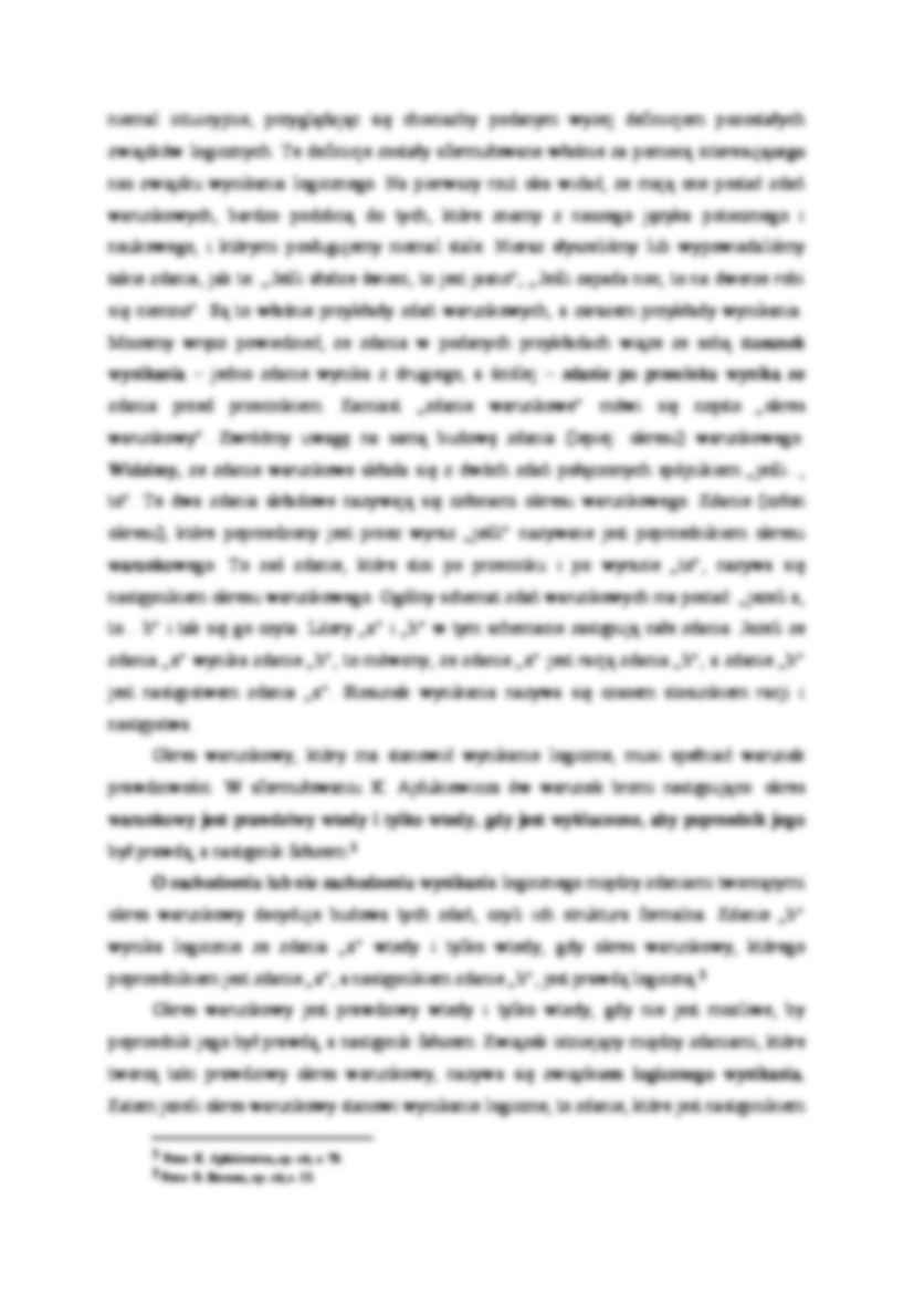 Związek logicznego wynikania zdań - strona 2