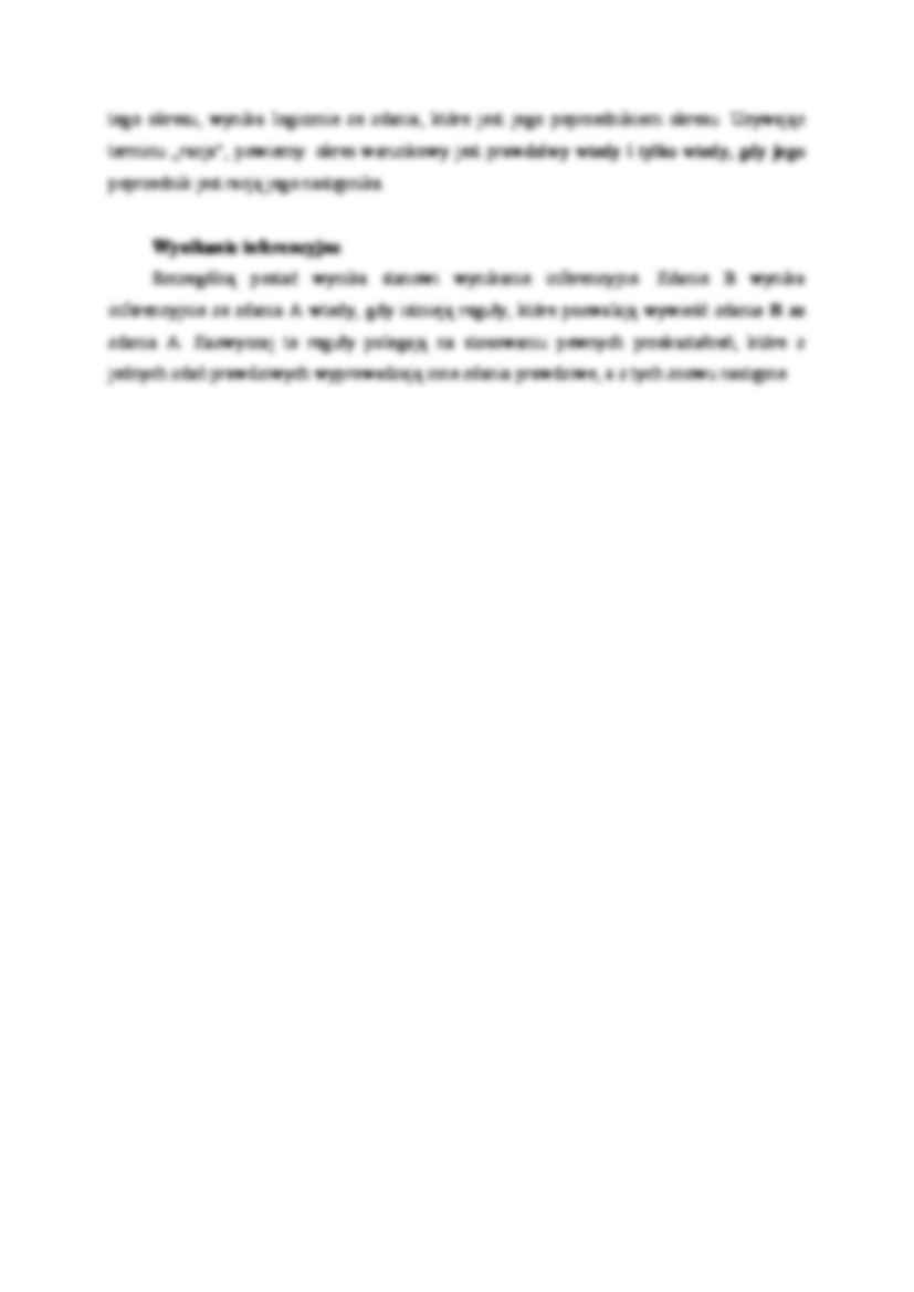 Związek logicznego wynikania zdań - strona 3
