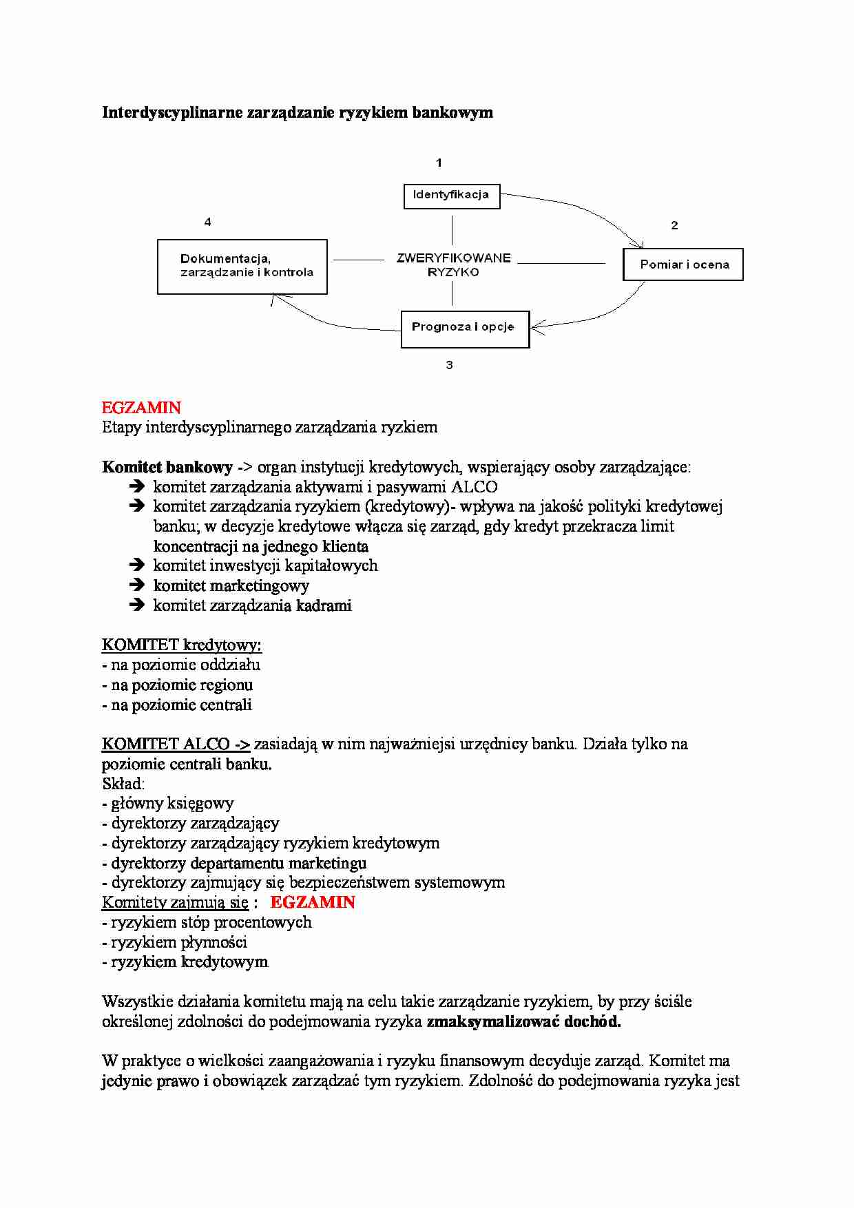 Interdyscyplinarne zarządzanie ryzykiem bankowym - strona 1