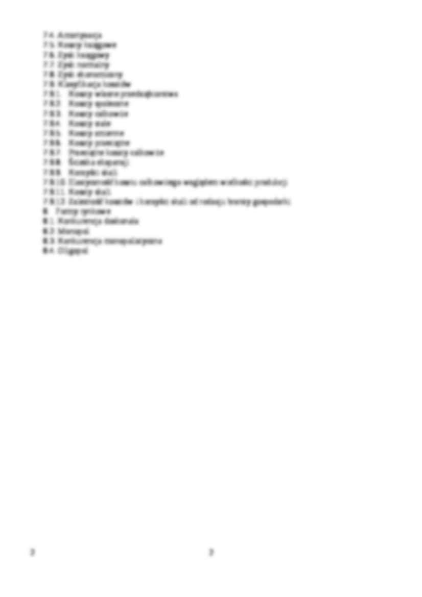 Mikroekonomia - spis - strona 2