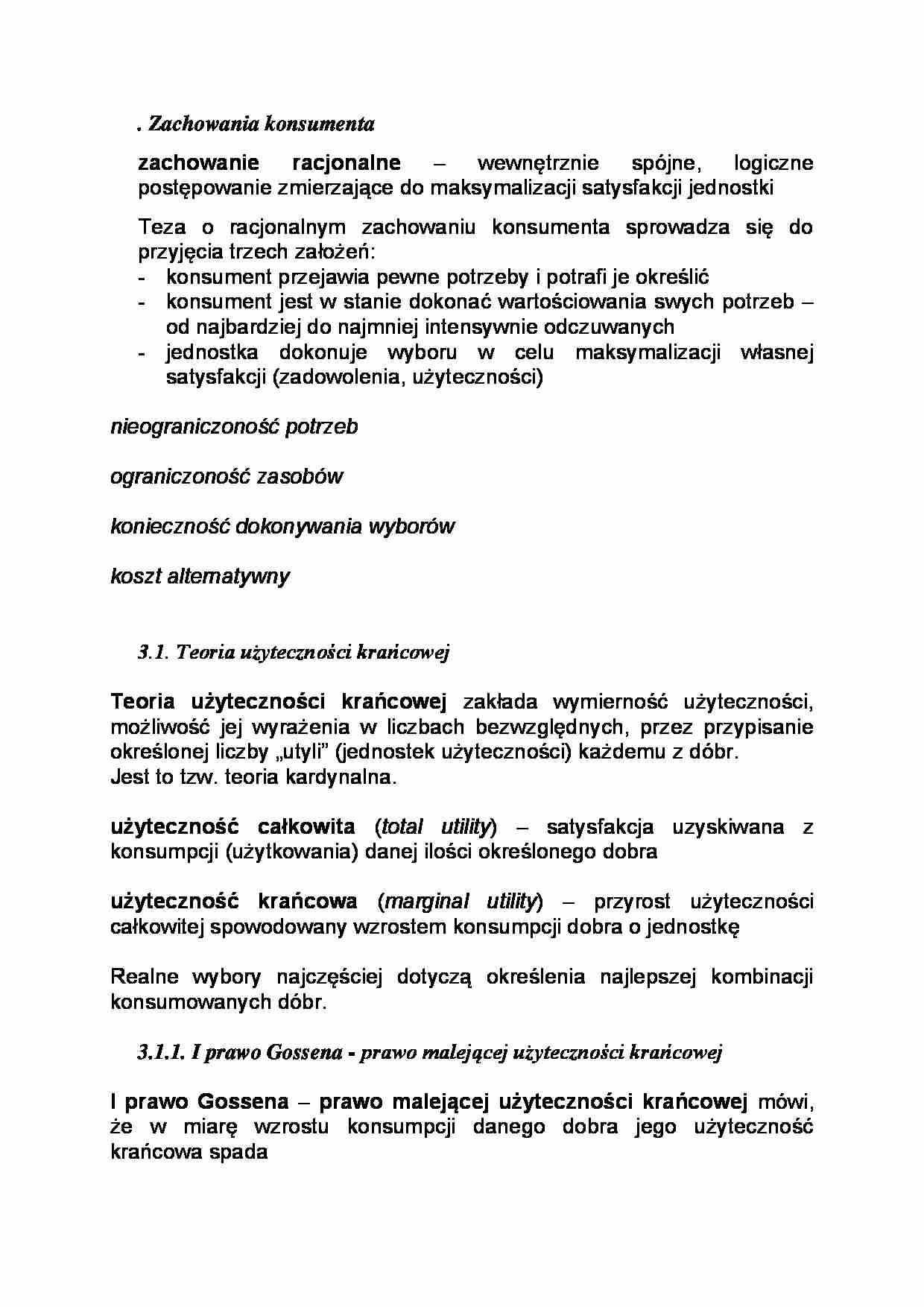 Zachowania konsumenta - strona 1