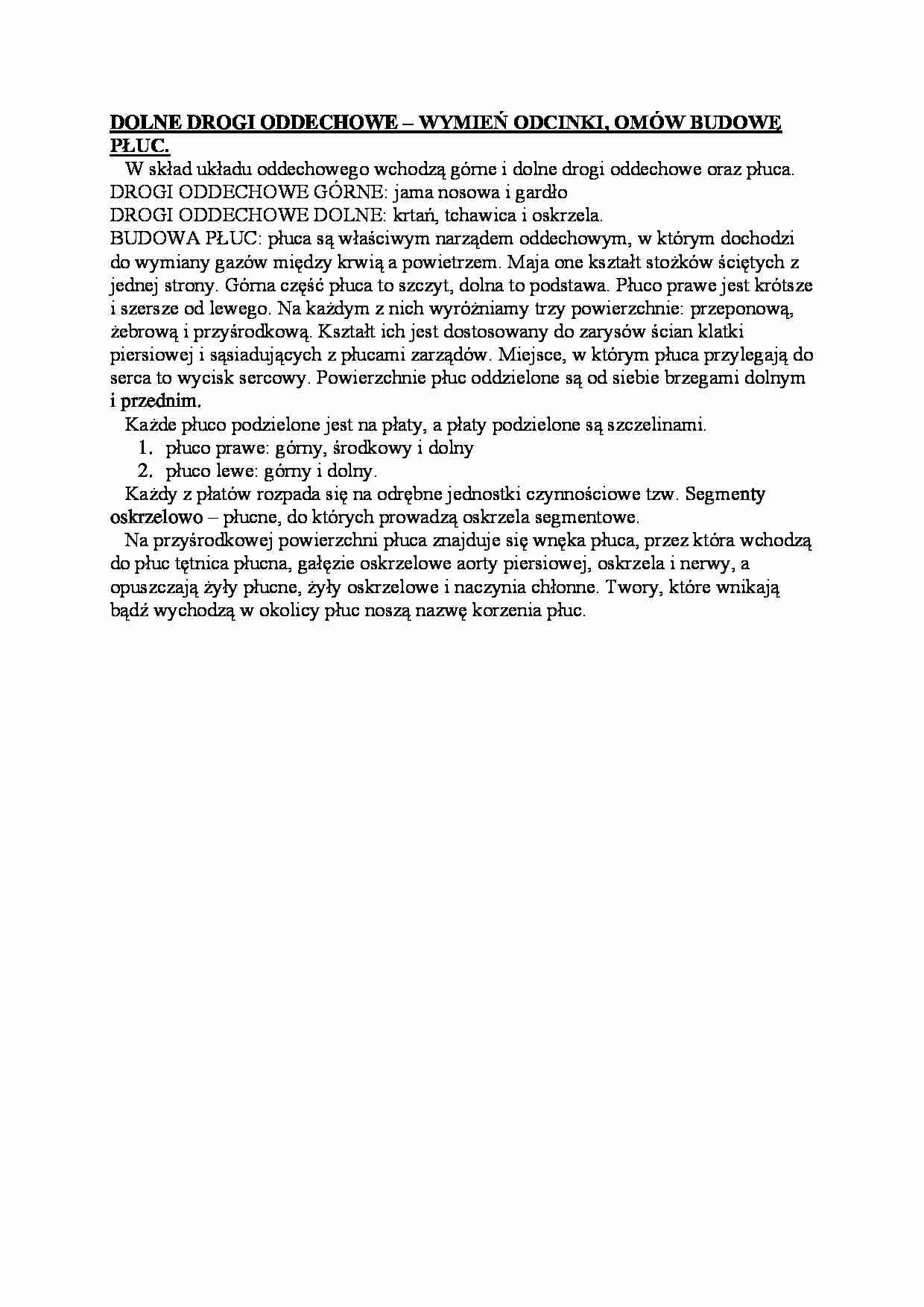 Dolne drogi oddechowe - strona 1