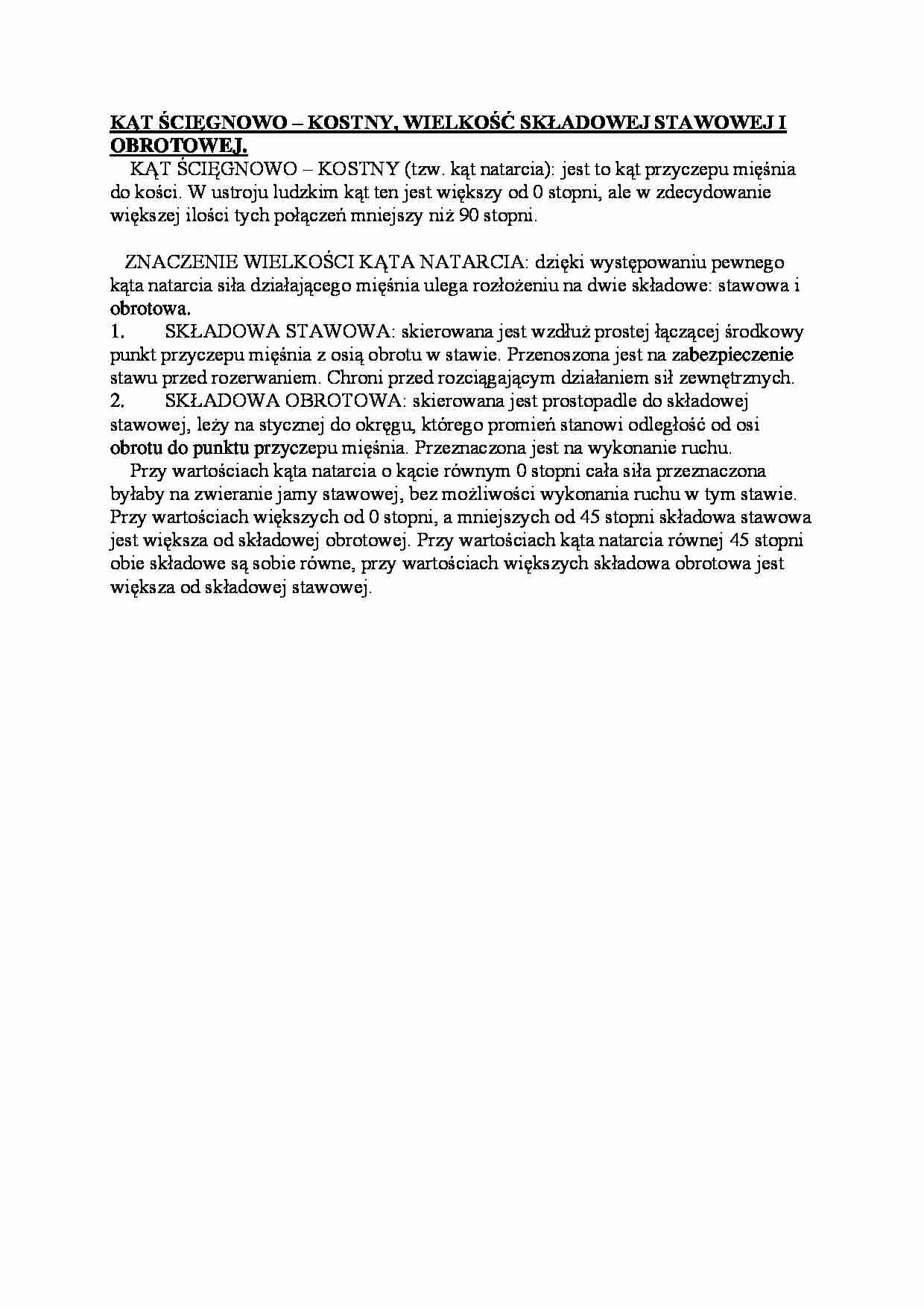 Kąt ściegnowo - kostny - strona 1