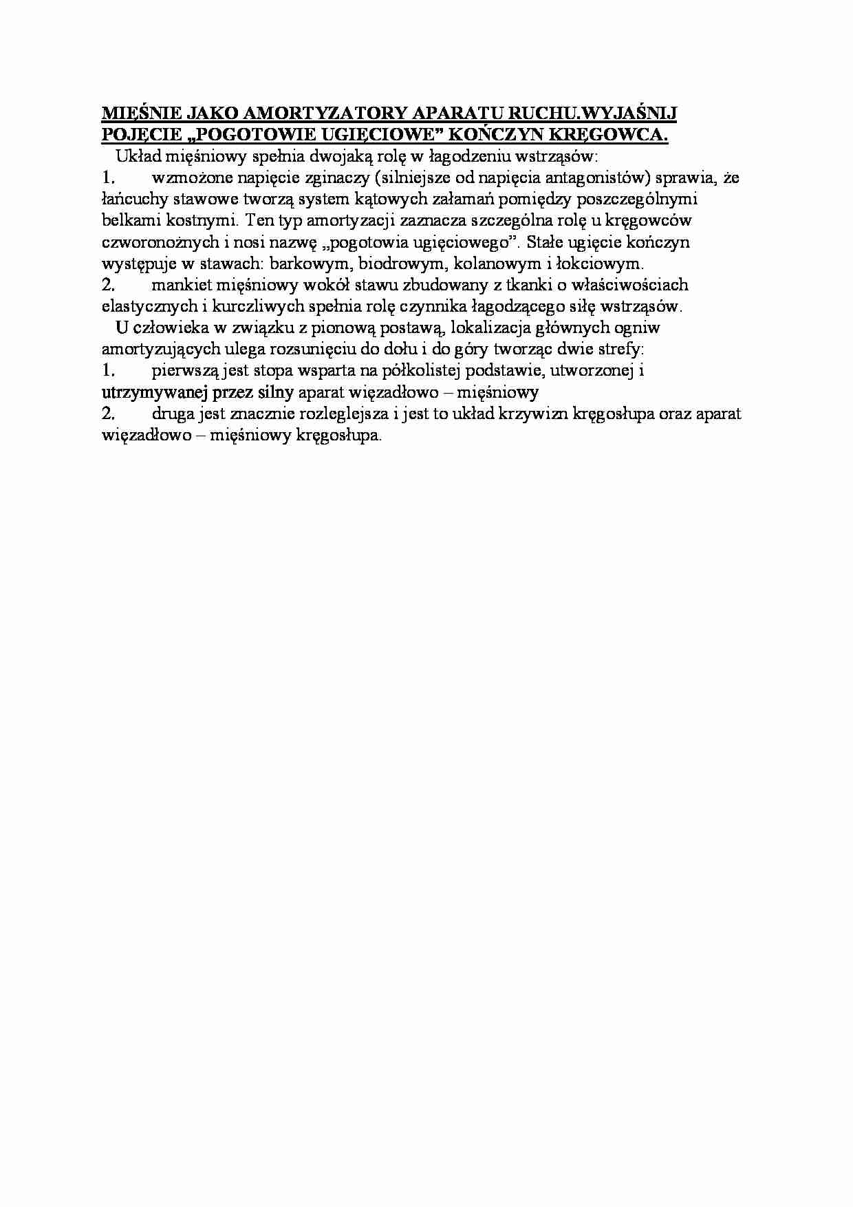 Mięśnie jako amortyzatory aparatu ruchu - strona 1