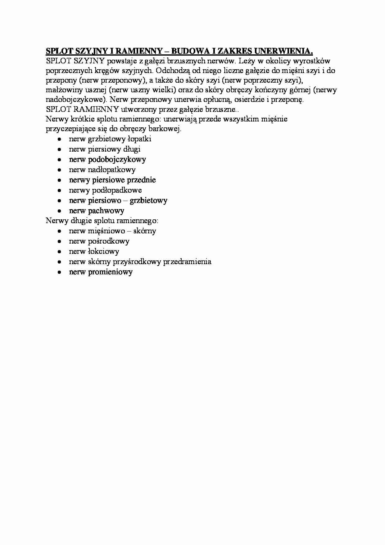 Splot szyjny i ramienny - strona 1