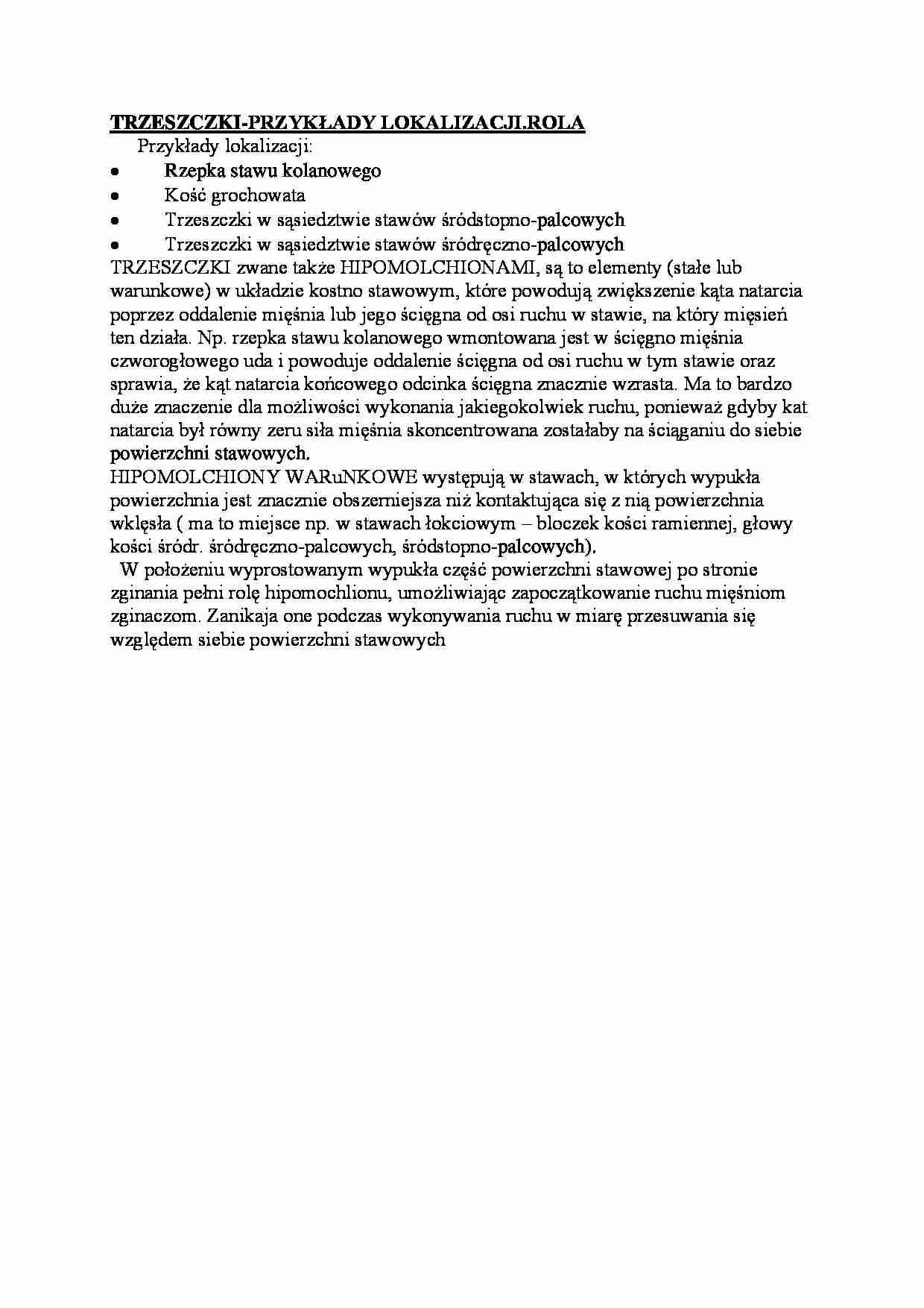 Trzeszczki - przykłady lokalizacji - strona 1