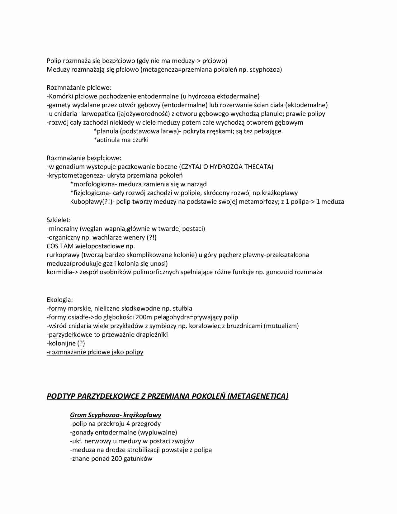 Zoologia systematyczna-pojęcia 2 - strona 1