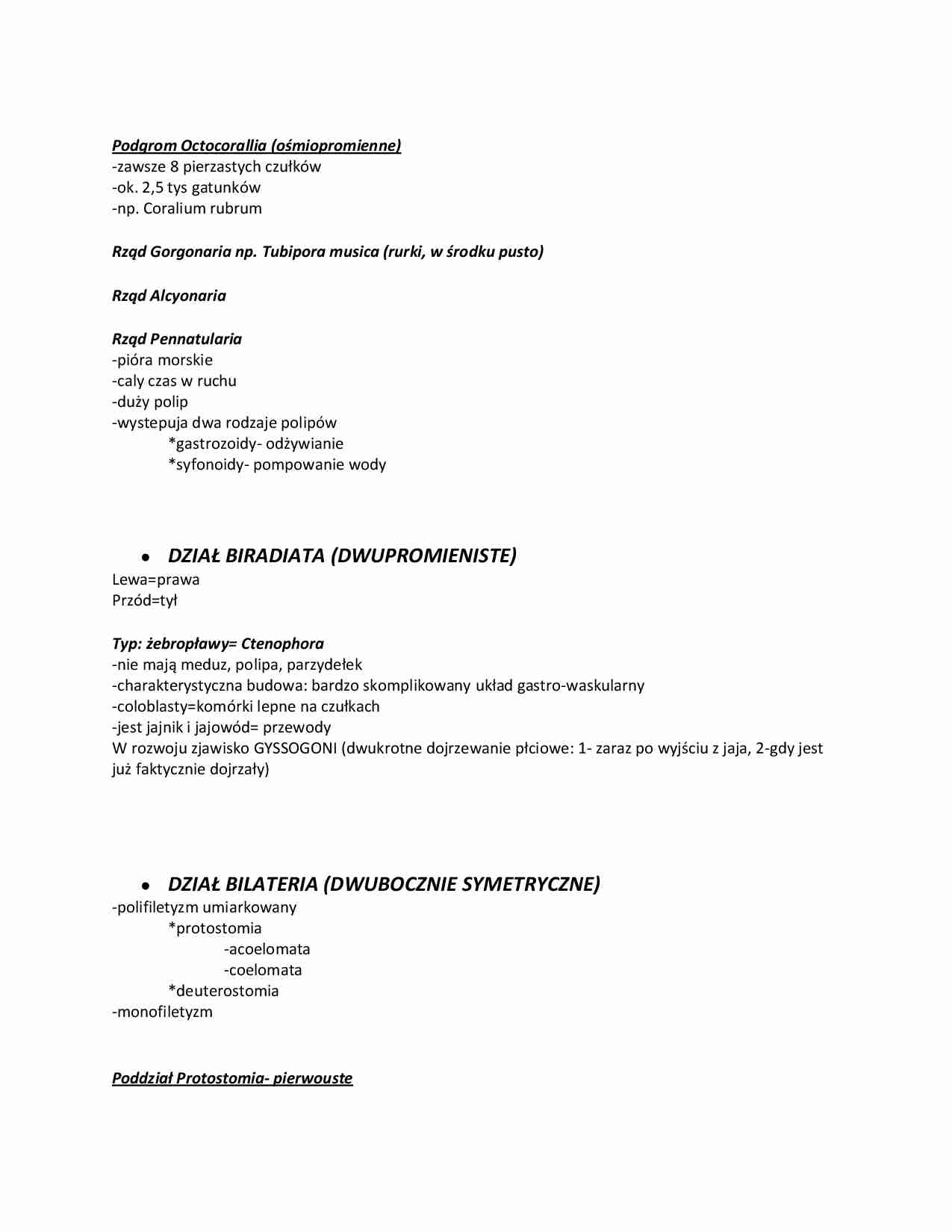 Zoologia systematyczna - strona 1