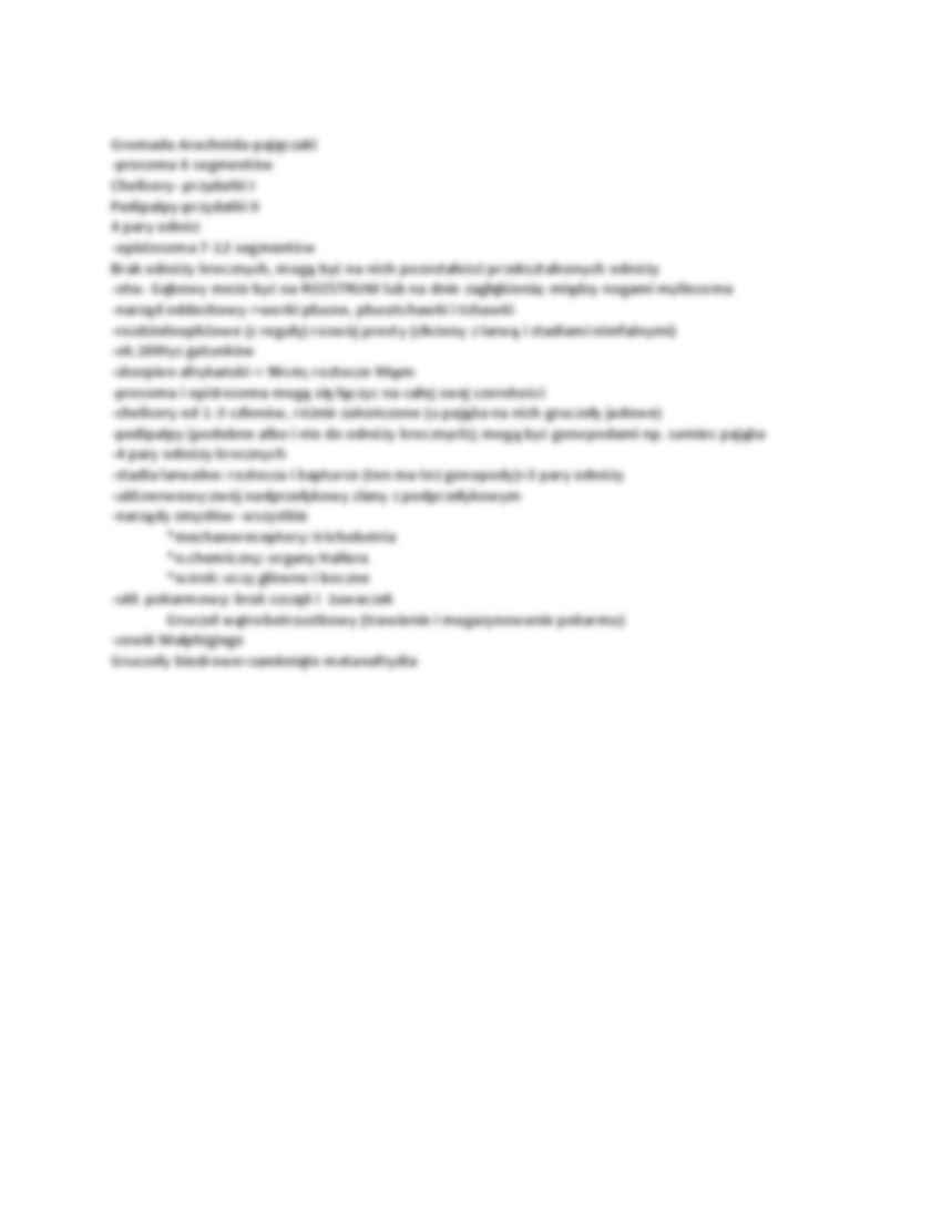 Typ Arthropoda Stawonogi - strona 3