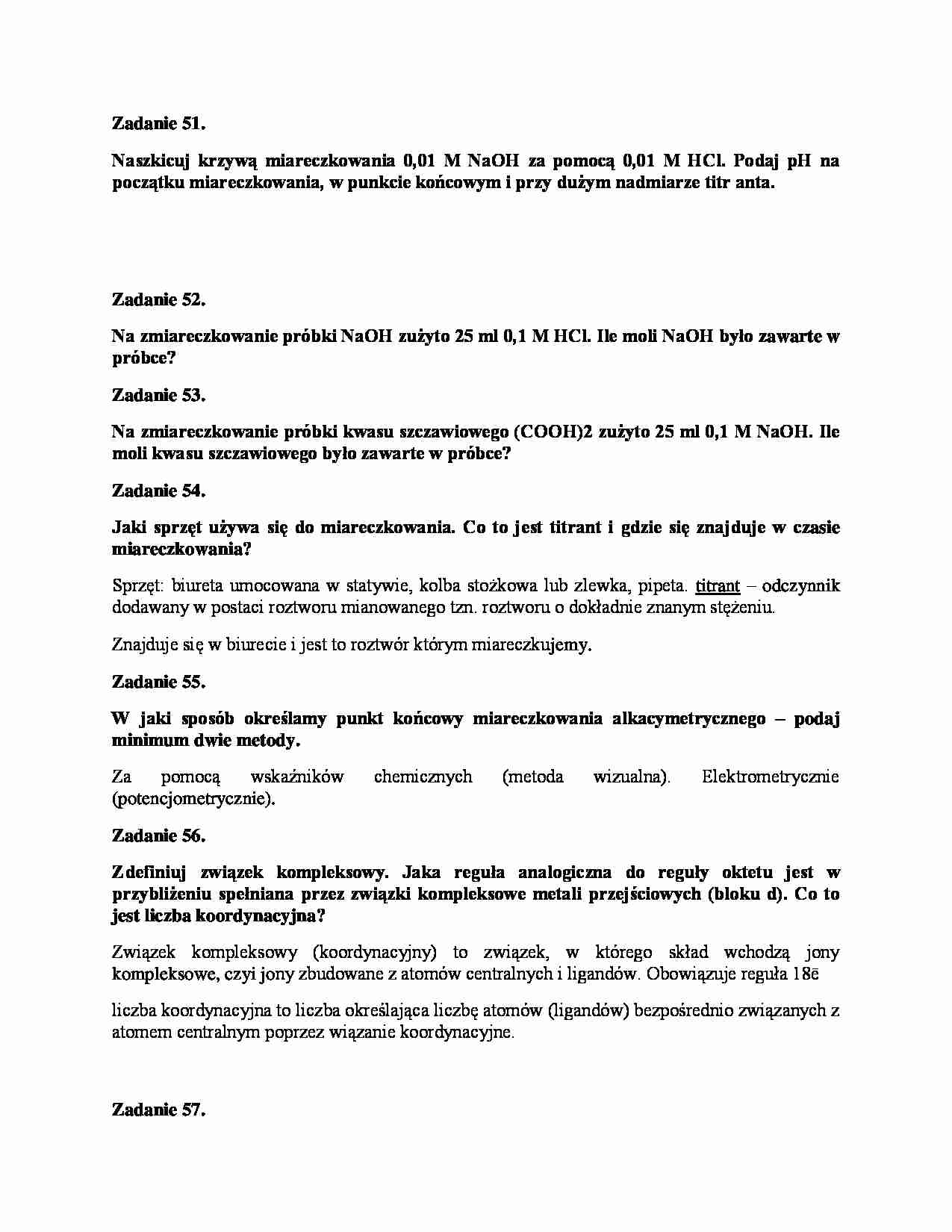 Chemia analityczna-zadania od 51 - strona 1