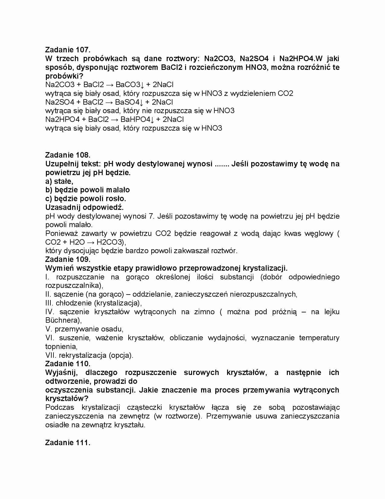 Chemia analityczna-zadania od 107 - strona 1