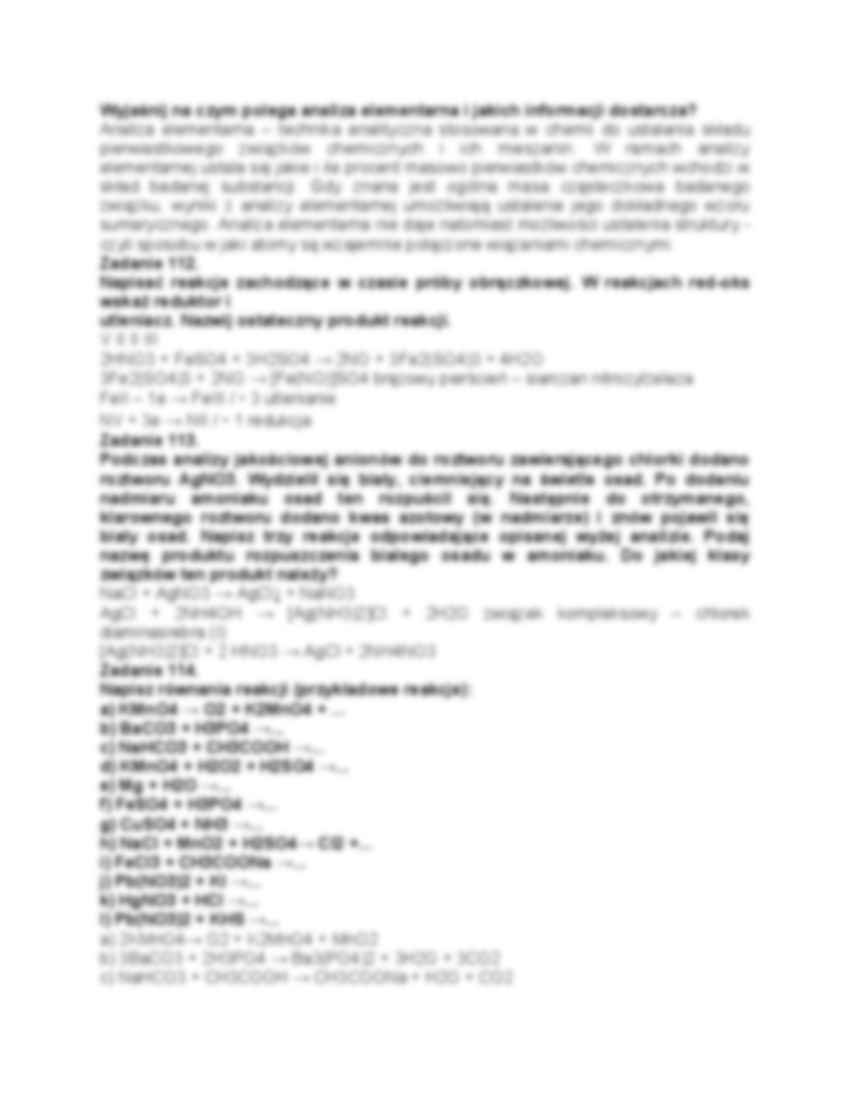 Chemia analityczna-zadania od 107 - strona 2