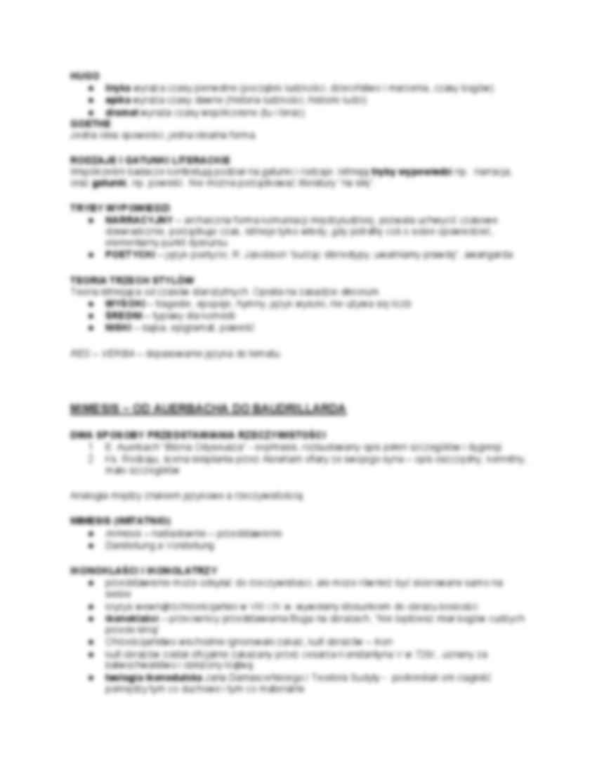 Opracowanie zagadnień z literaturoznawstwa  - strona 2