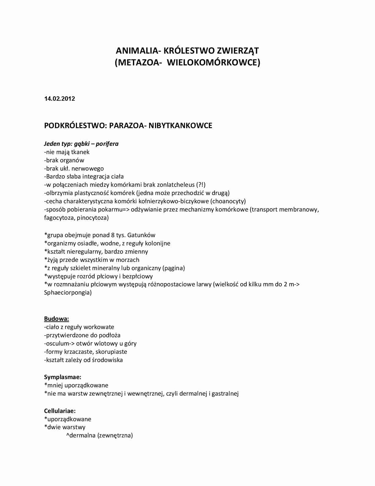 Animalia-królestwo zwierząt - strona 1