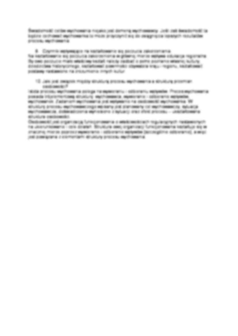 Pytania i odpowiedzi na egzamin - Sytuacja wychowawcza - strona 2