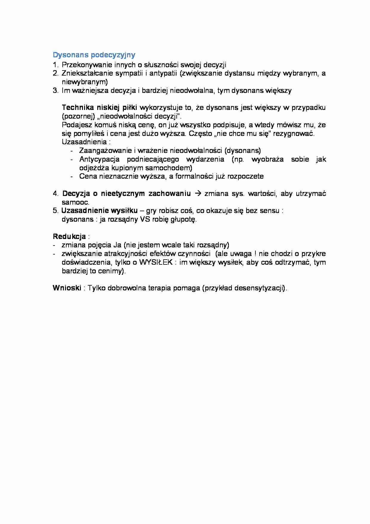 Dysonans podecyzyjny - strona 1