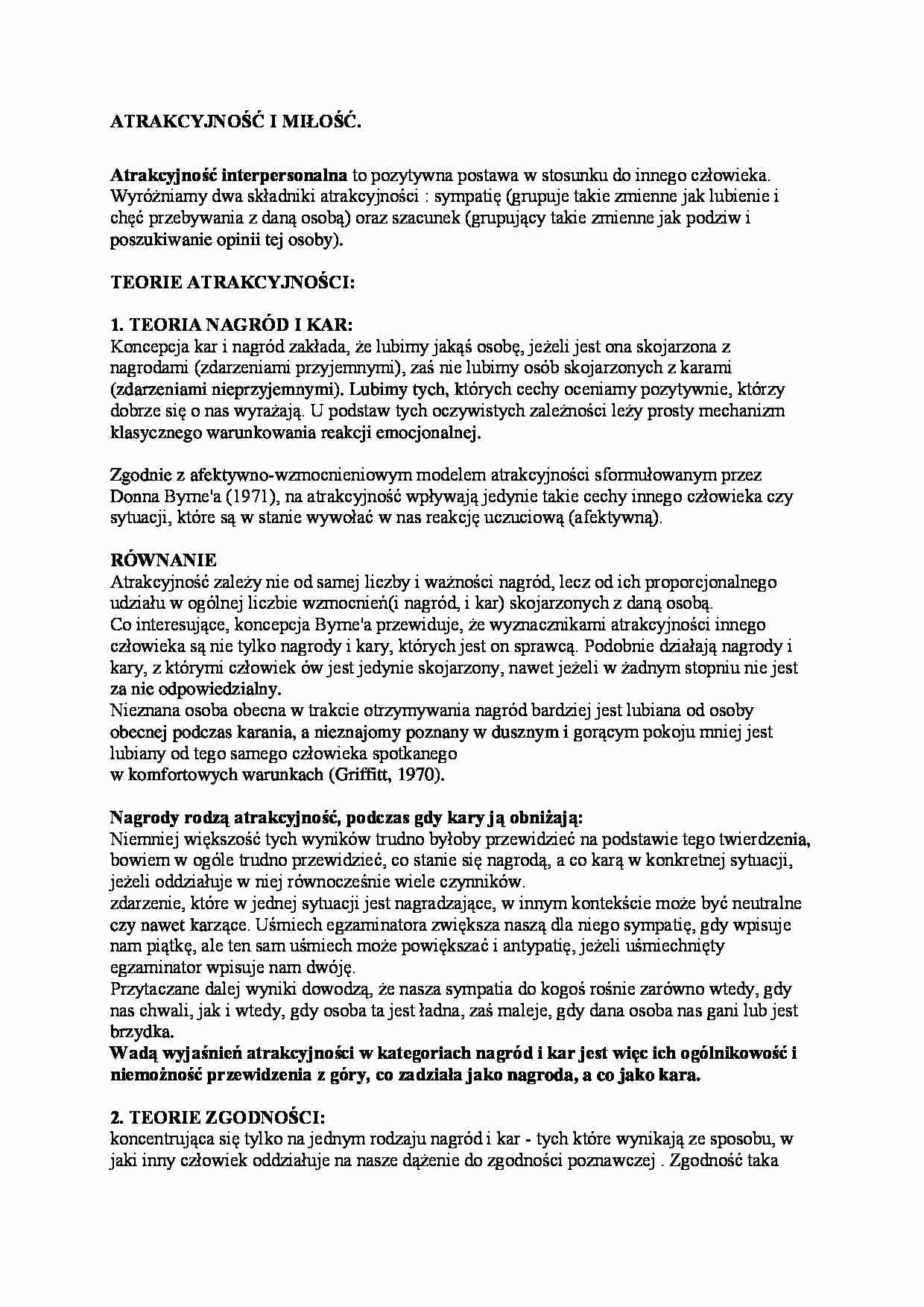 Miłość i atrakcyjność - strona 1