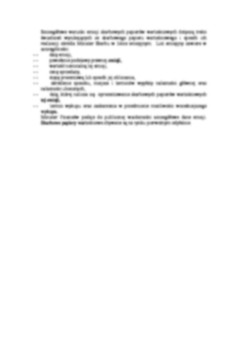 Rodzaje skarbowych papierów  wartościowych, zasady emisji - strona 2