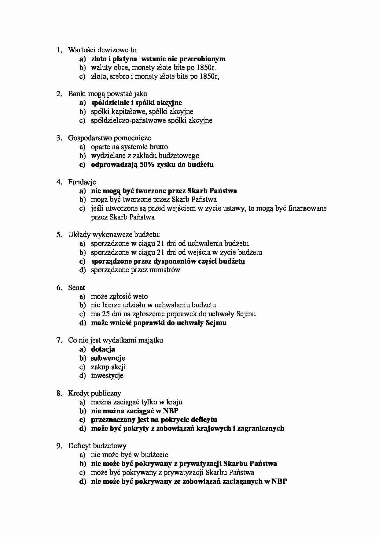 Prawo finansów publicznych - test - strona 1