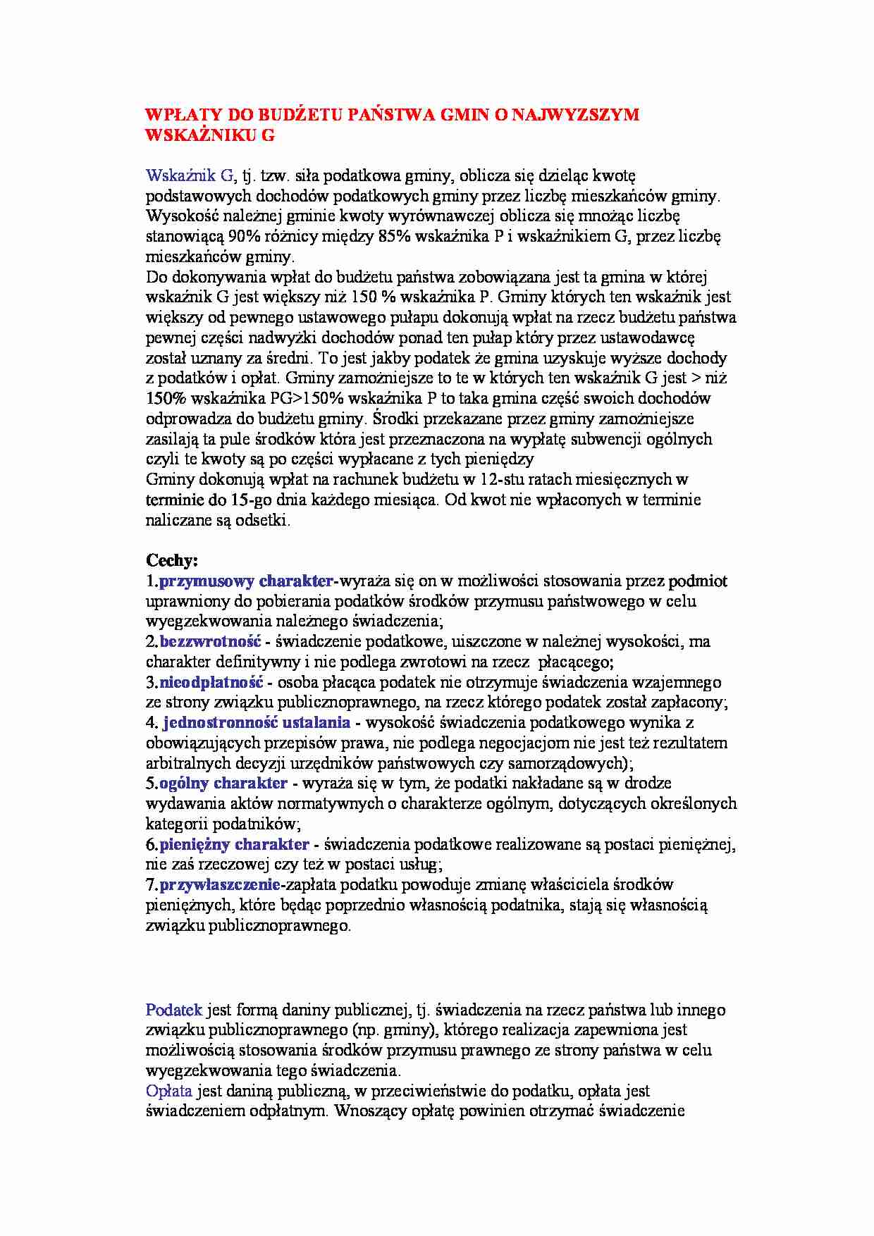 Wpłaty do budżetu państwa - strona 1