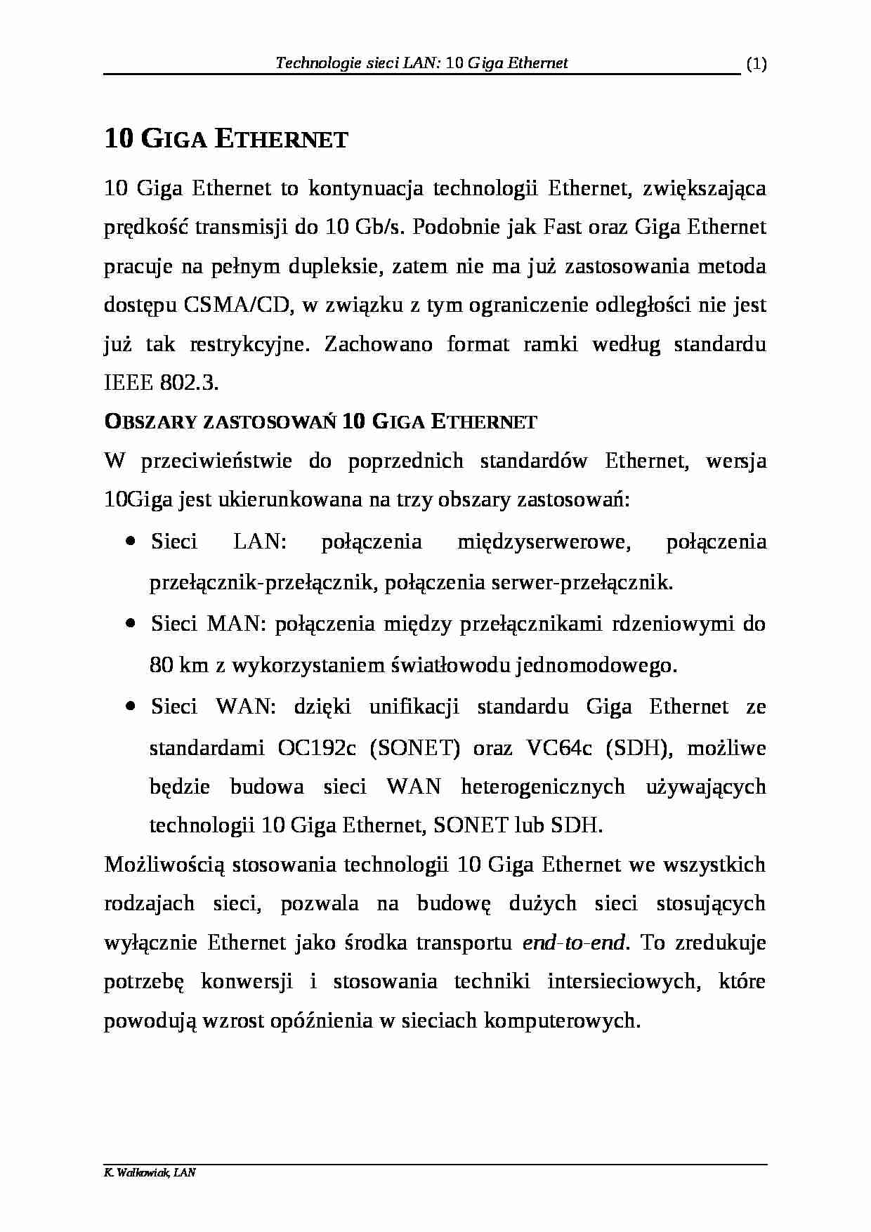 Kierunki rozwoju sieci - strona 1