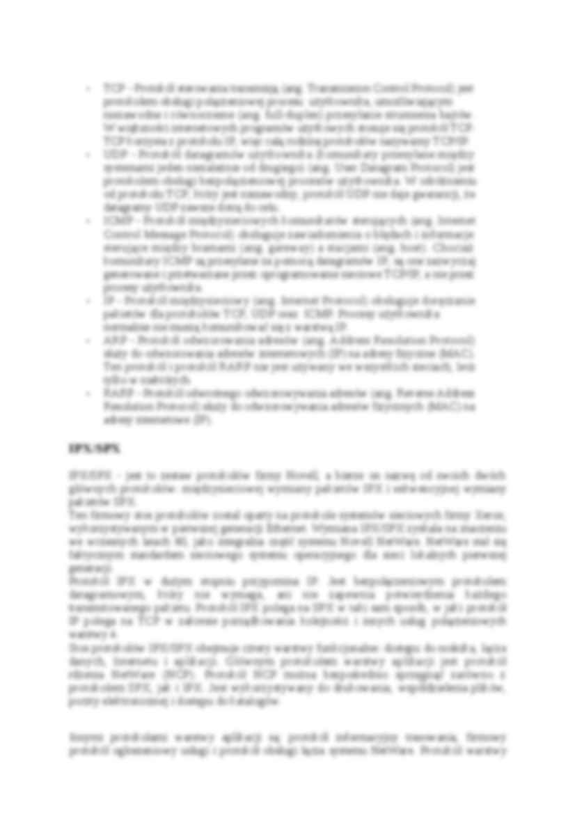 Protokoły sieci LAN - strona 2