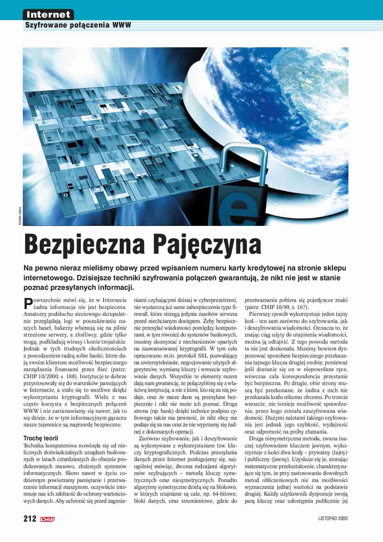 Szyfrowane połączenia WWW - strona 1