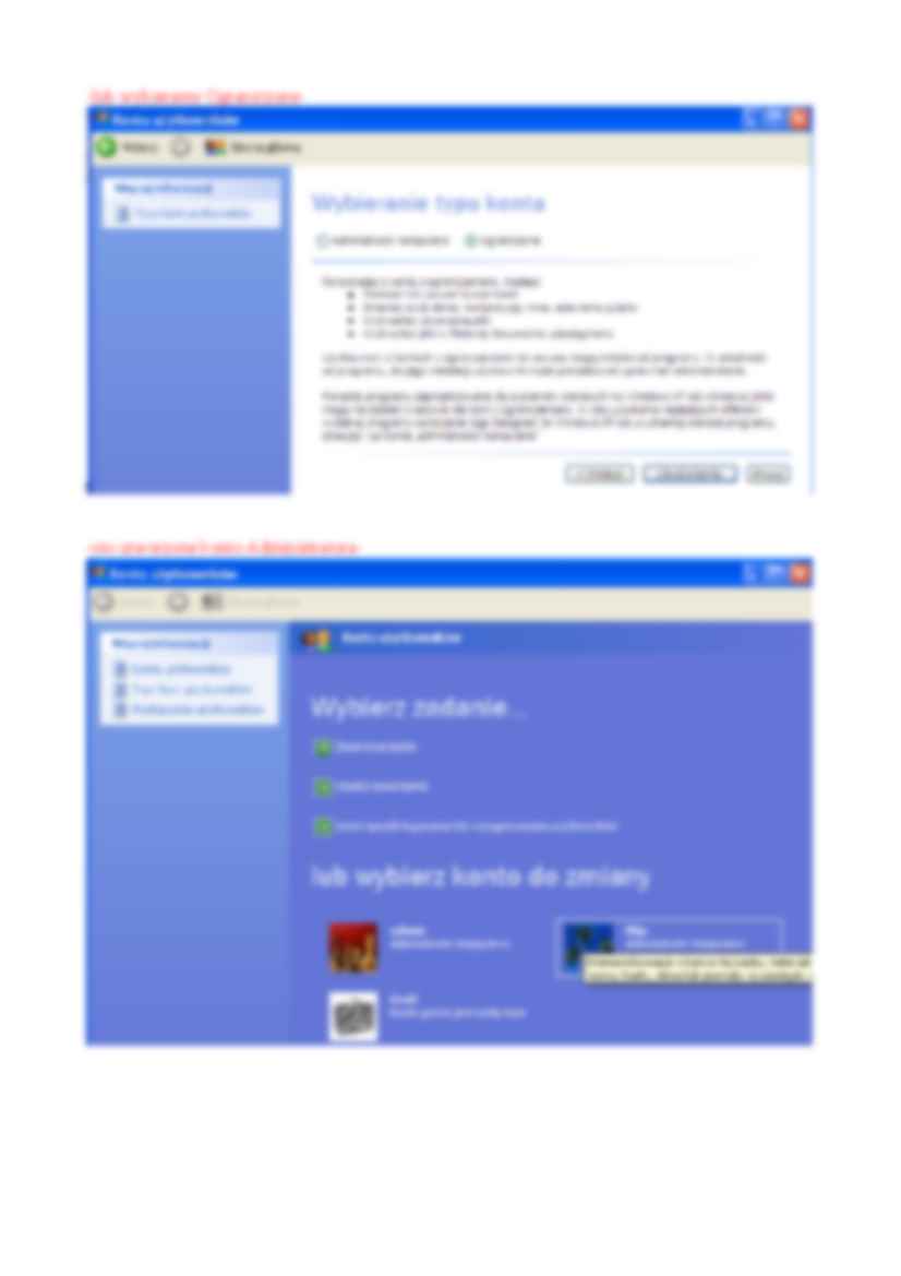 TWORZENIE KONT W XP - strona 3