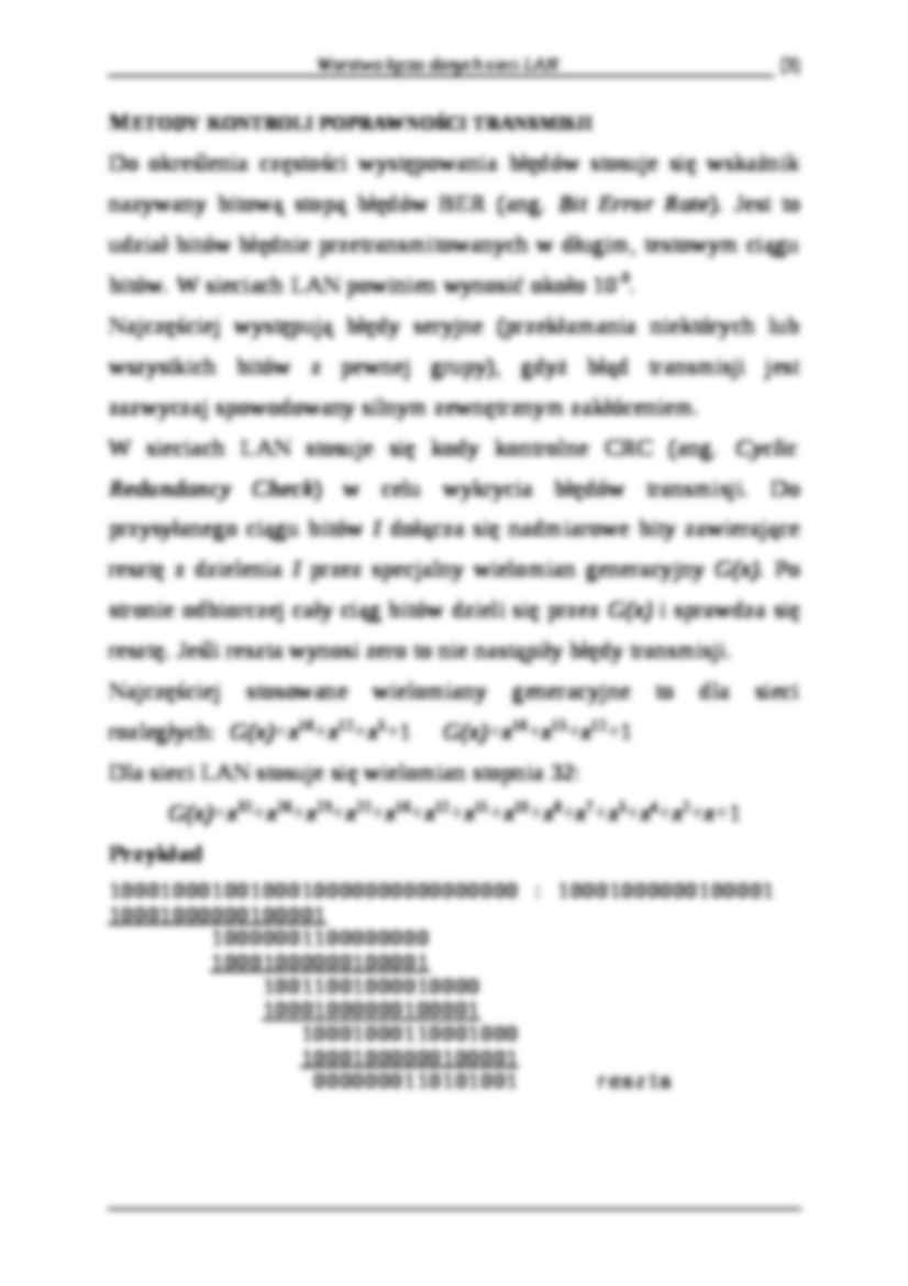 Warstwa łącza danych sieci LAN - strona 3