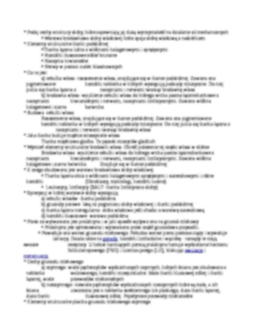 Skóra - budowa i funkcje - strona 2