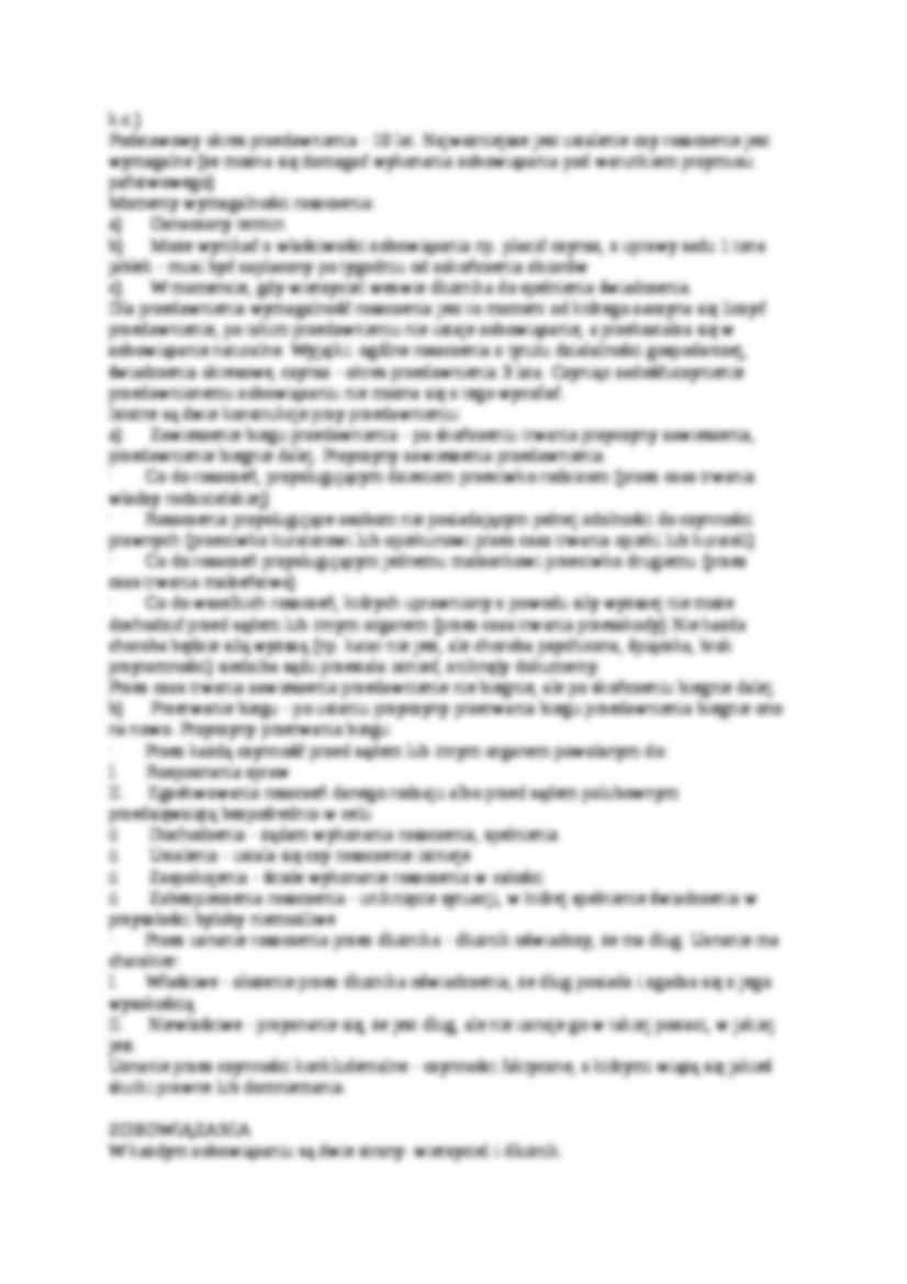 Czynności prawne, wady oświadczeń woli,  roszczenia,  zobowiązania. - strona 3