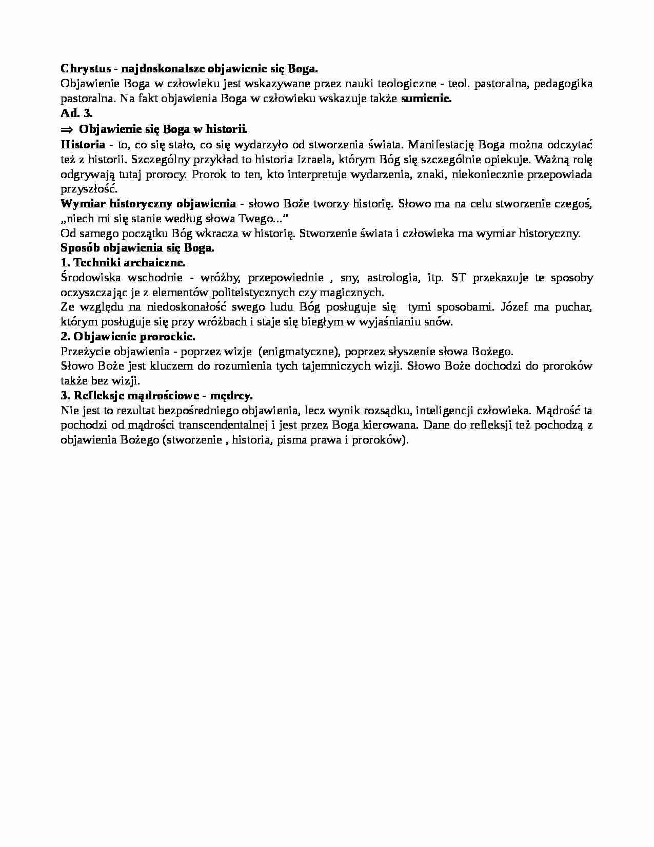 Historia objawienia - strona 1