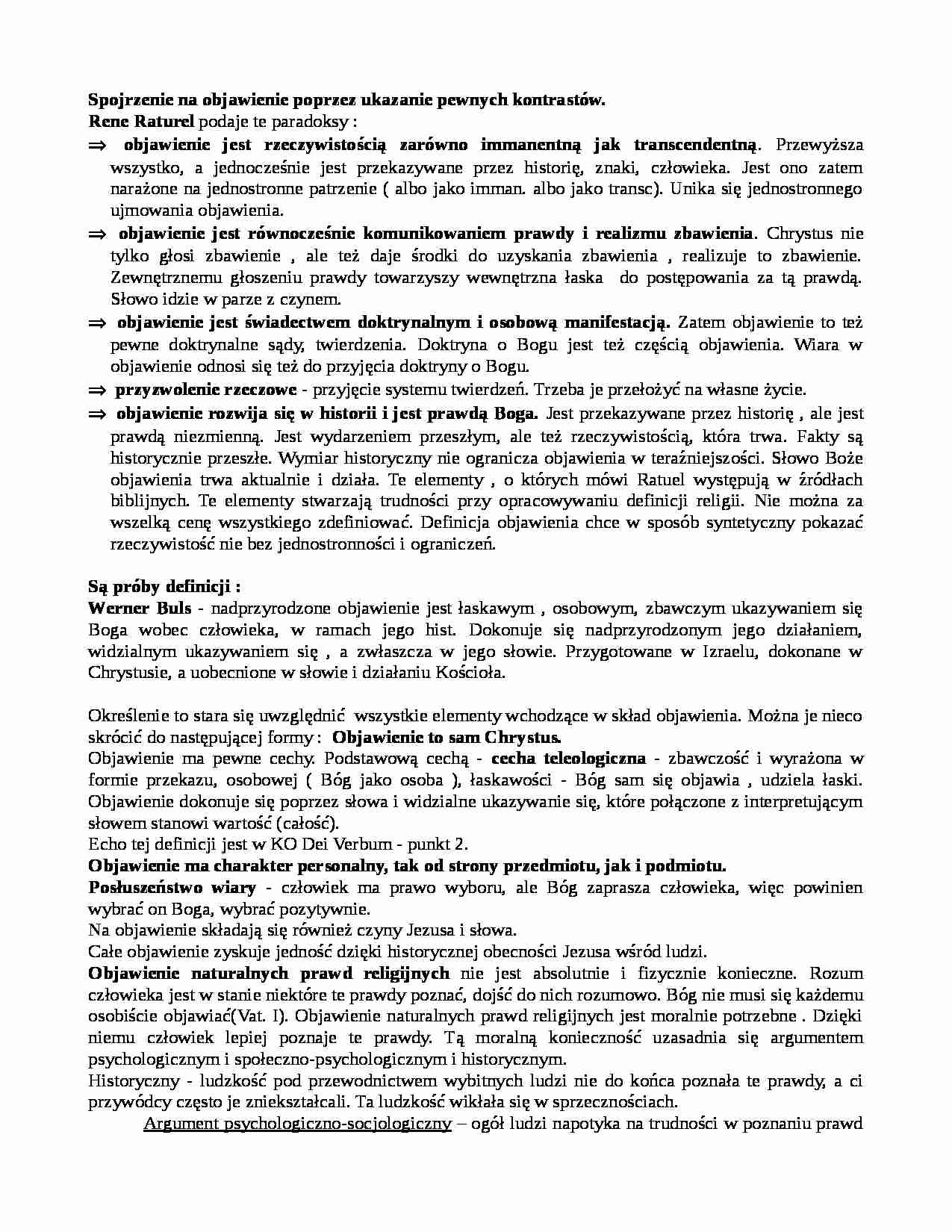 Spojrzenie na objawienie - strona 1