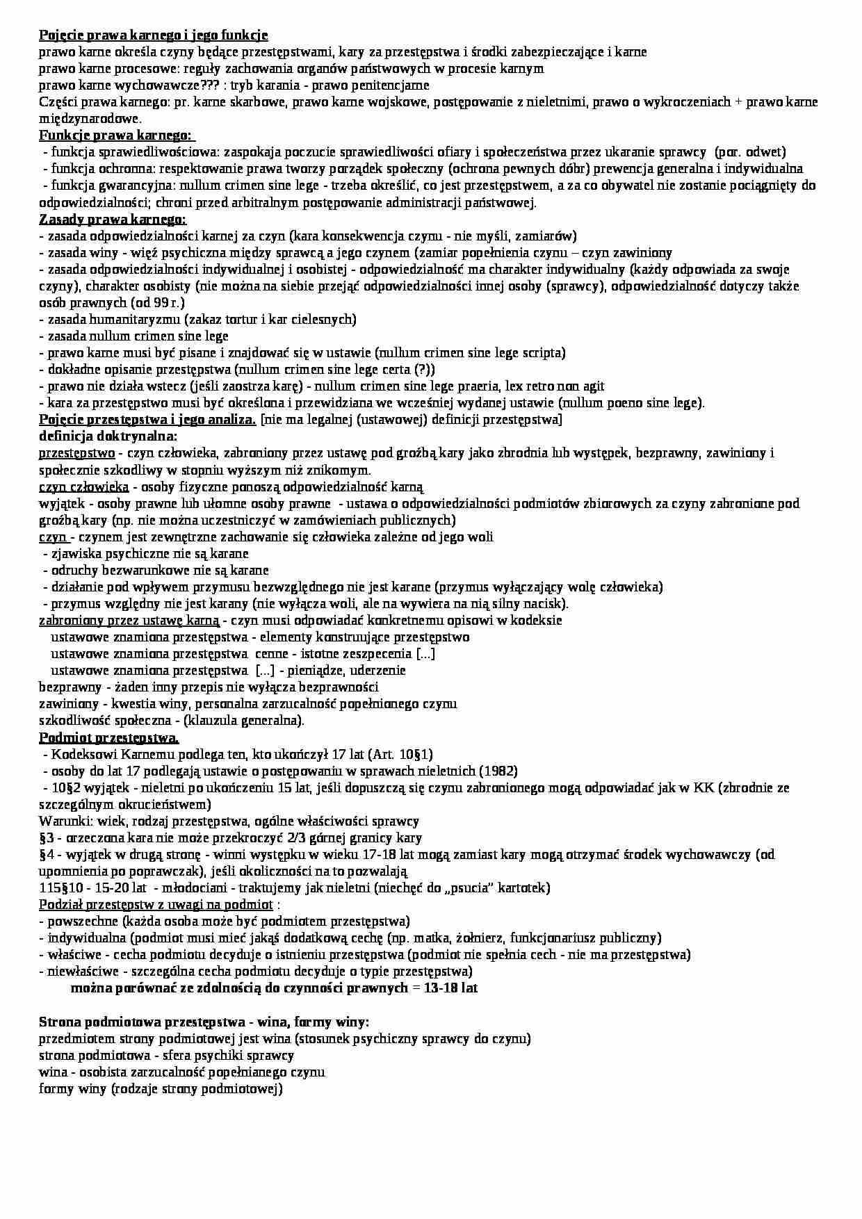 Prawo karne i jego funkcje - strona 1