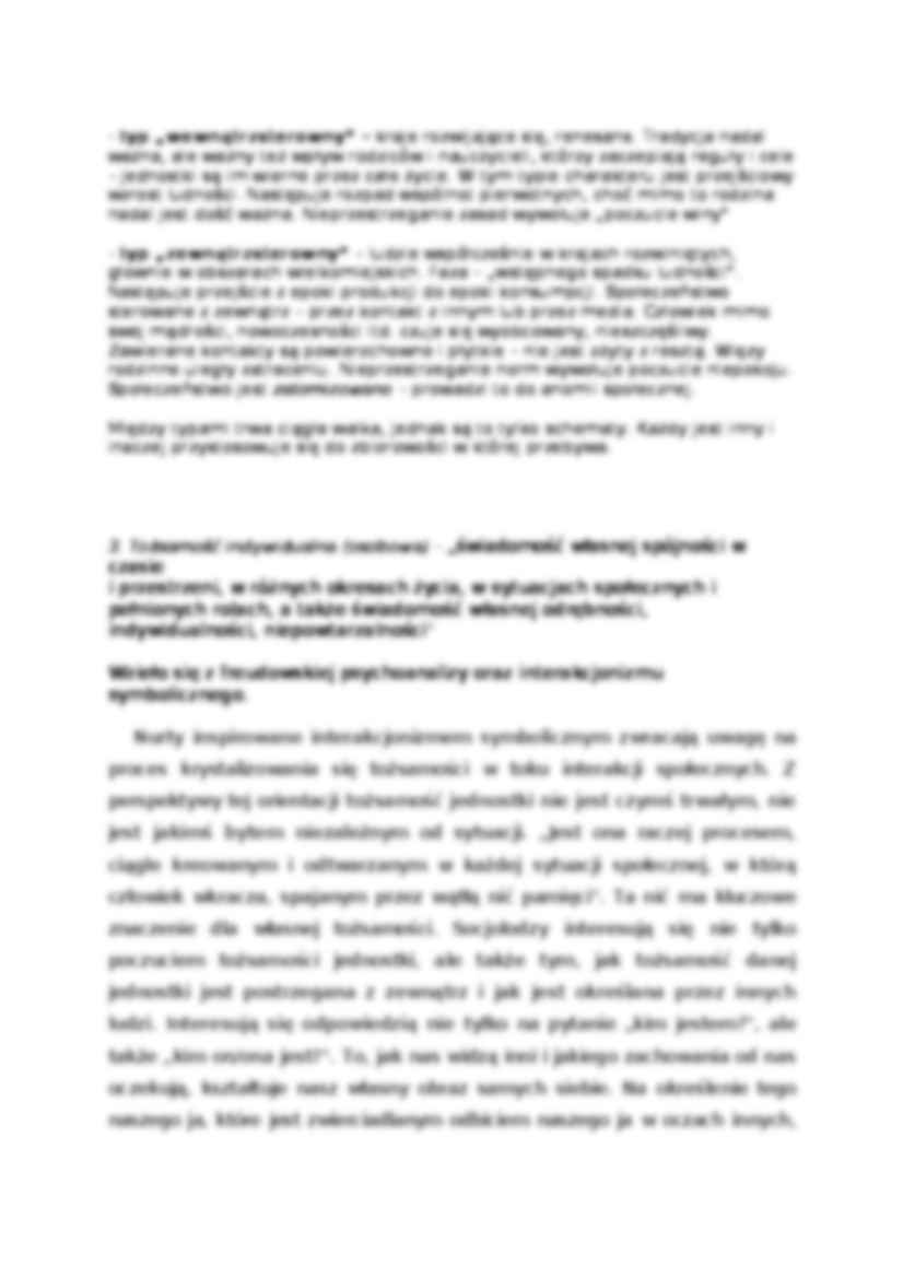 Jaźń, tożsamość osobowość społeczna - strona 2