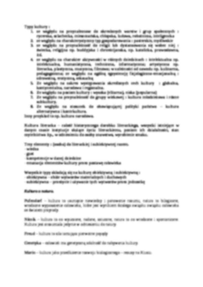 Kultura -  zagadnienia podstawowe - strona 3