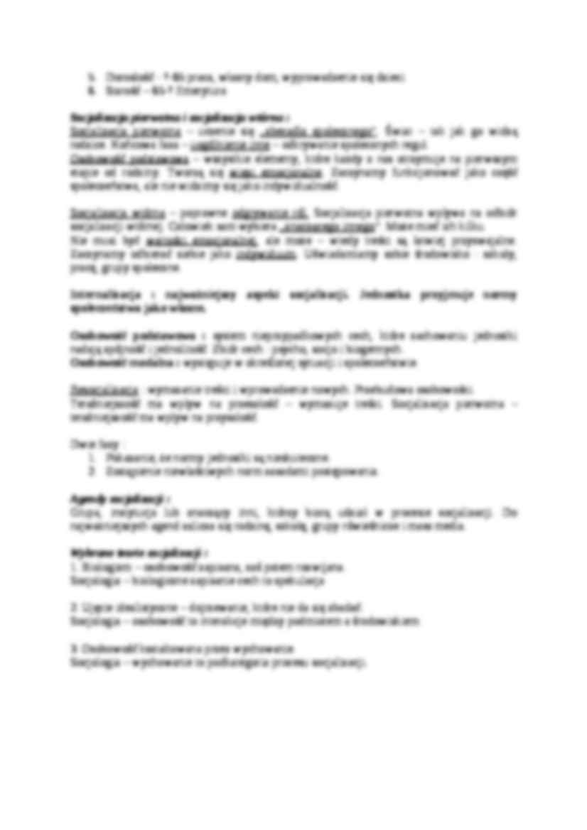 Socjalizacja - Typy biograficzne ludzi - strona 2