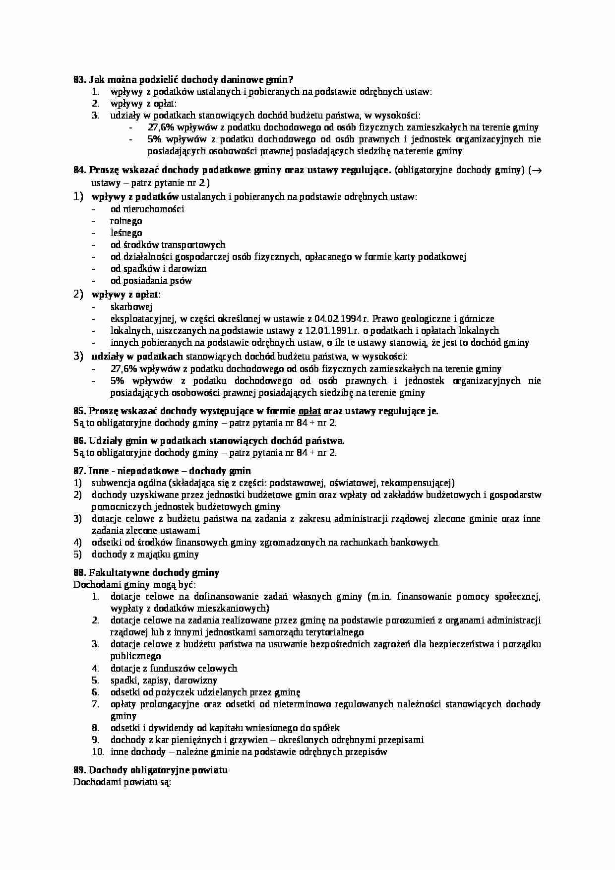 Prawo finansowe - pytanie z odp - strona 1