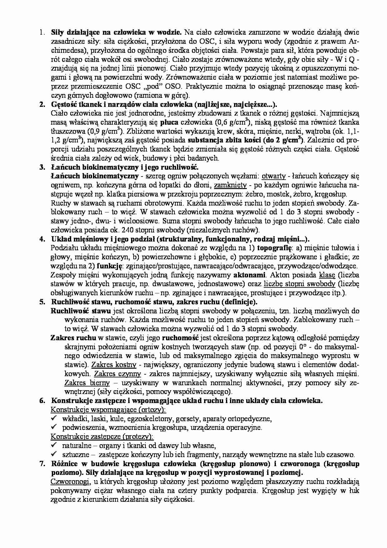 Zestaw pytań na egzamin - opracowanie - strona 1