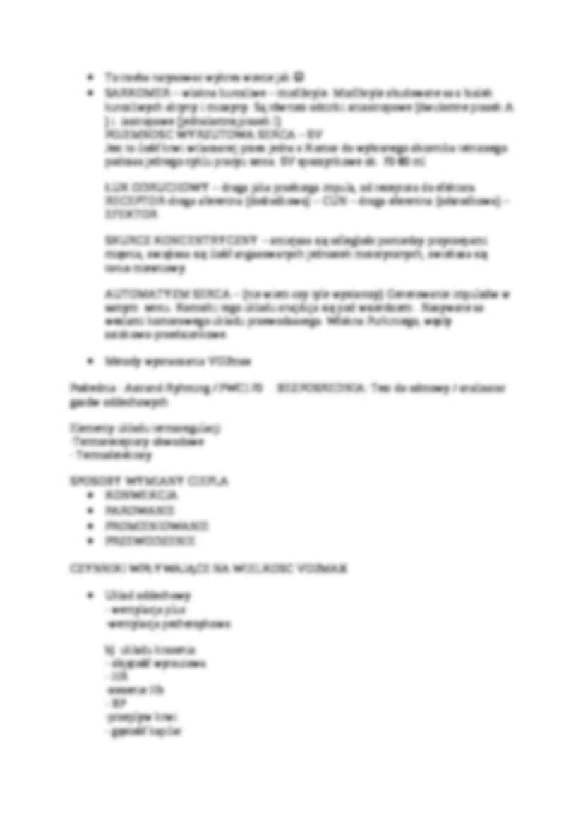 Pytania na egzamin - Termoregulacja - strona 2