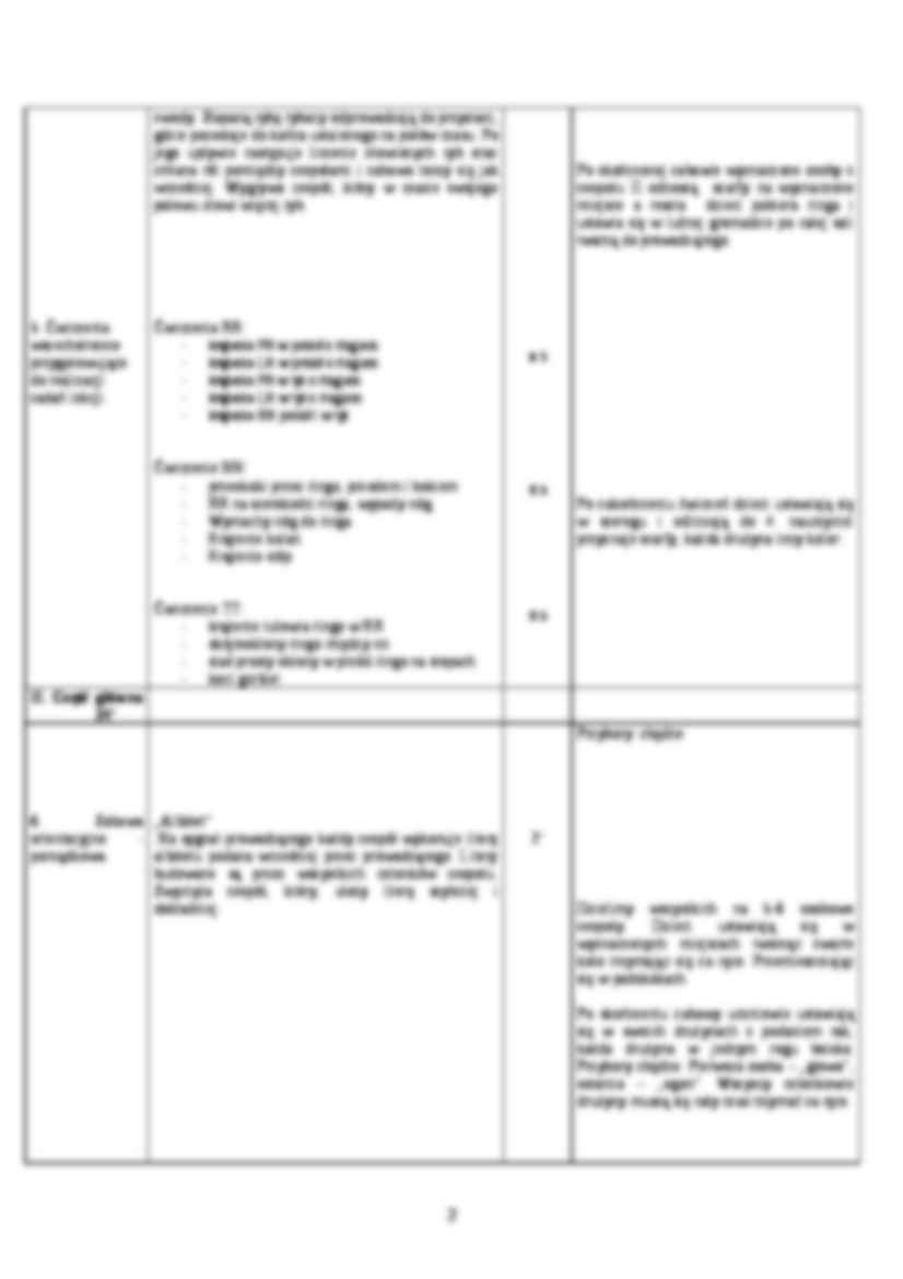 Konspekt zajęć gier i zabaw - Ćwiczenie TT - strona 2