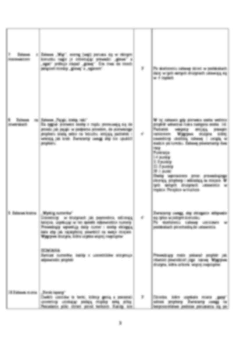 Konspekt zajęć gier i zabaw - Ćwiczenie TT - strona 3