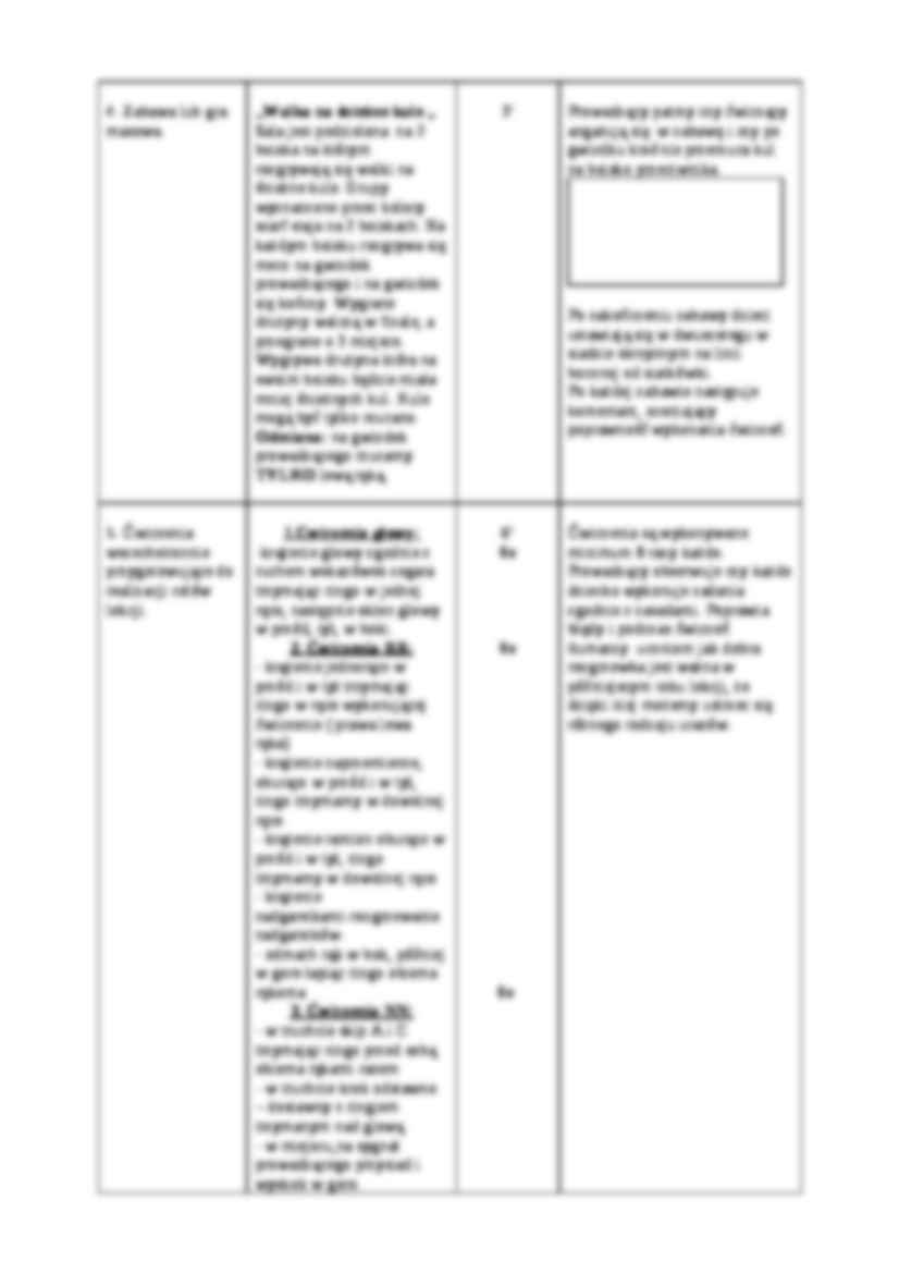 Konspekt lekcji zabaw i gier ruchowych - Latające Ringo - strona 3